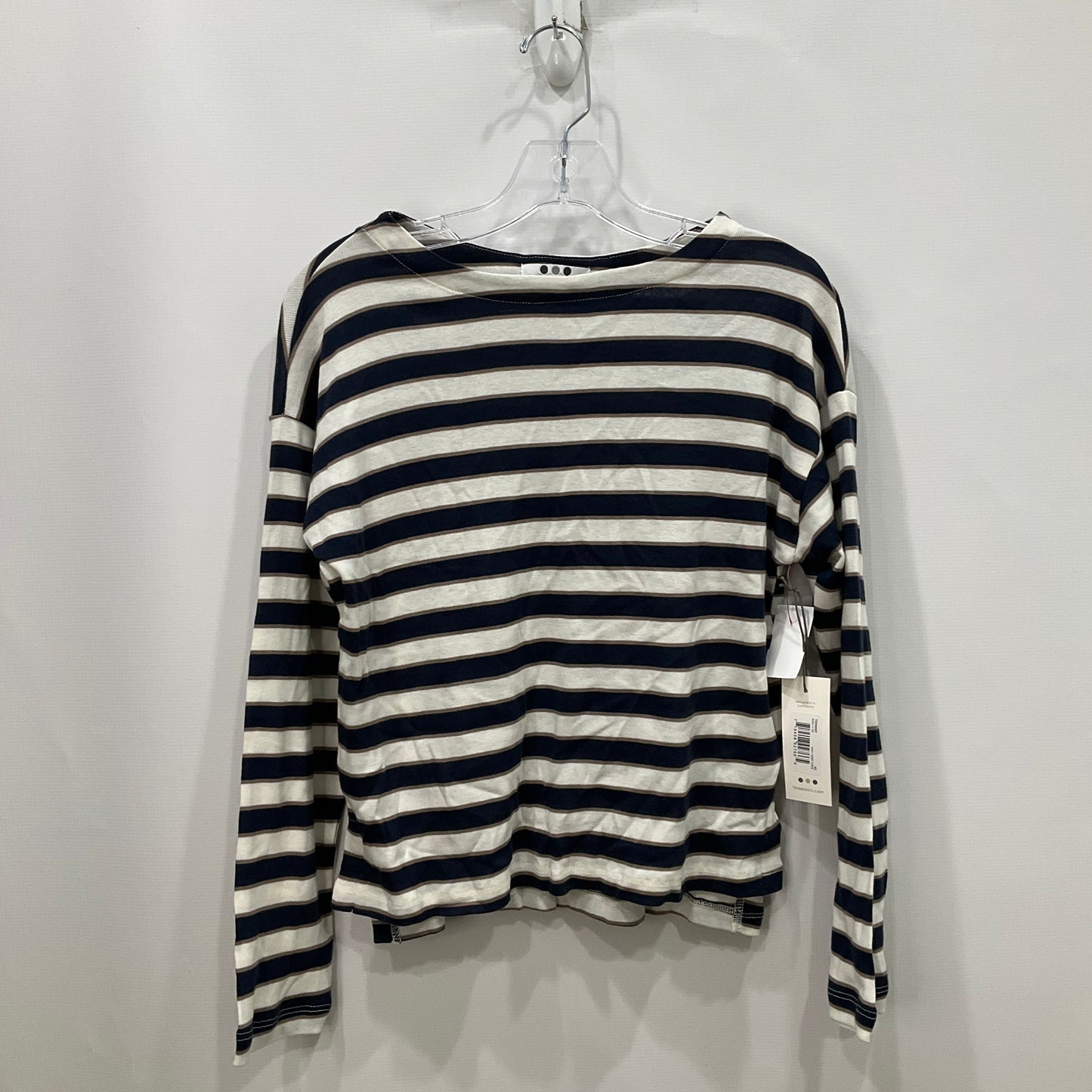 Top Long Sleeve By Three Dots In Striped Pattern, Size: Xs
