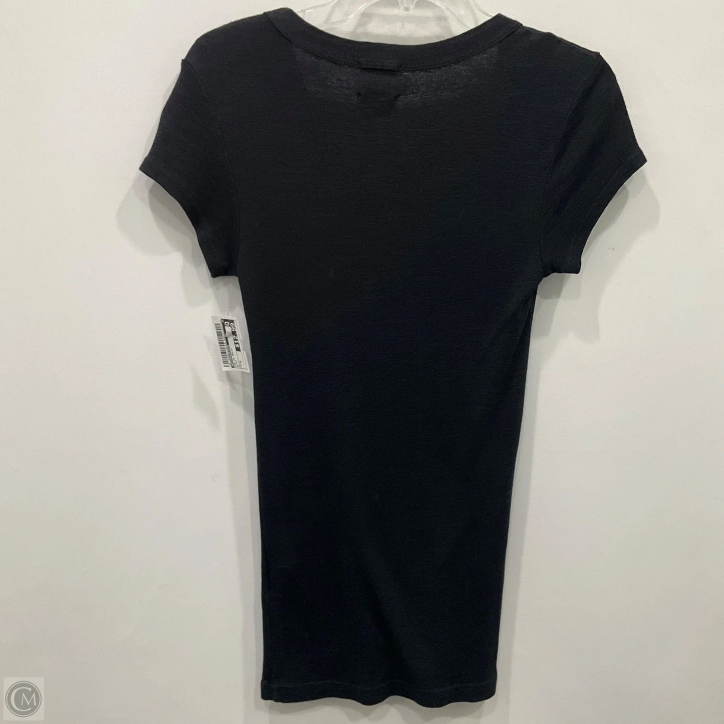 Top Short Sleeve Basic By Anthropologie In Black, Size: S