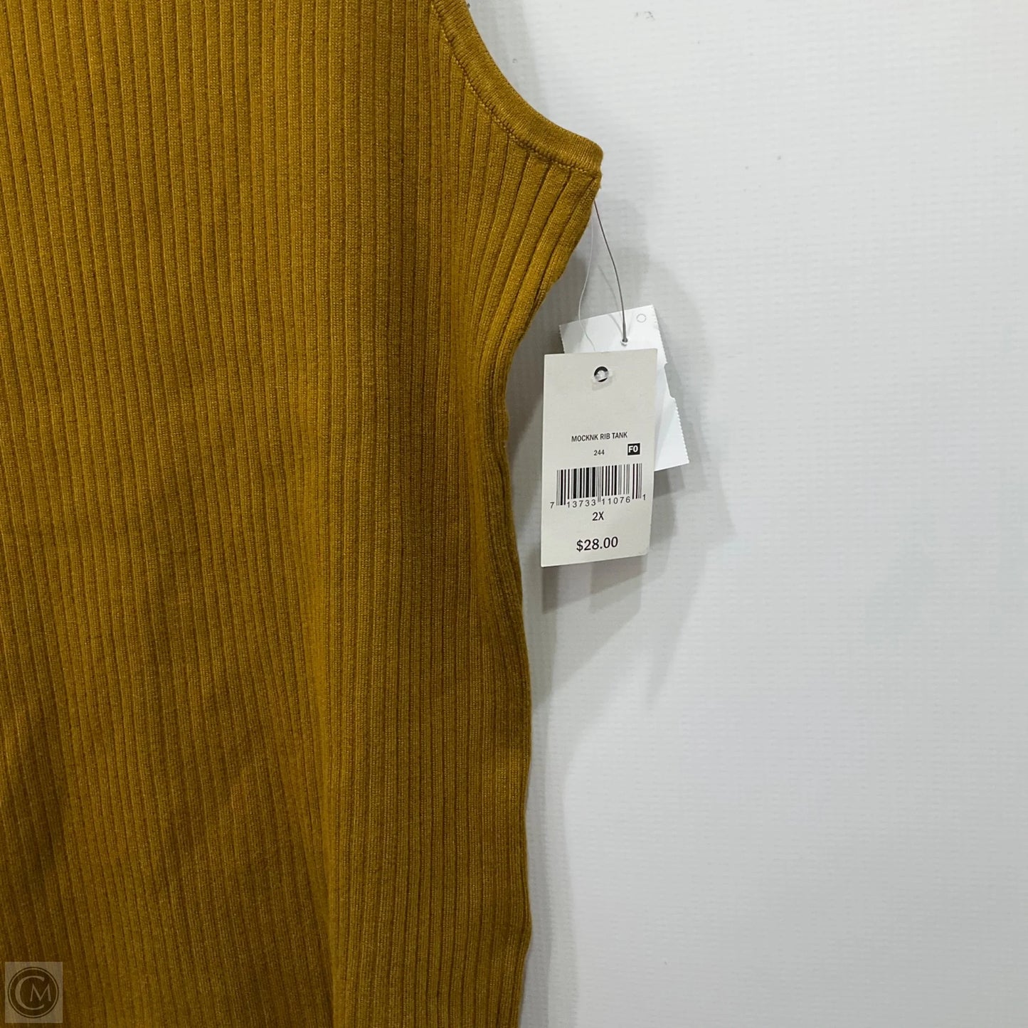 Top Sleeveless By Ophelia Roe In Yellow, Size: 2x