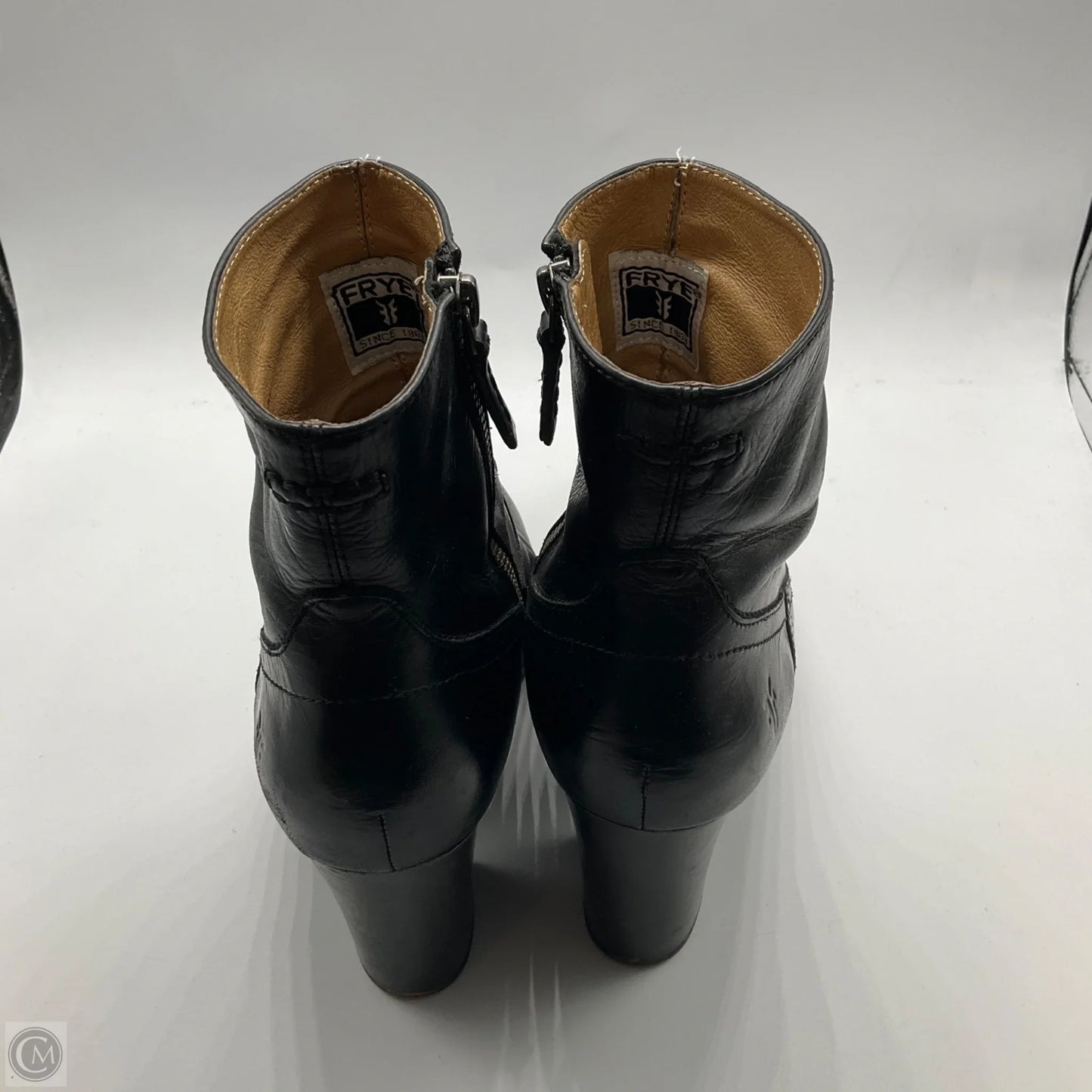 Boots Designer By Frye In Black, Size: 8