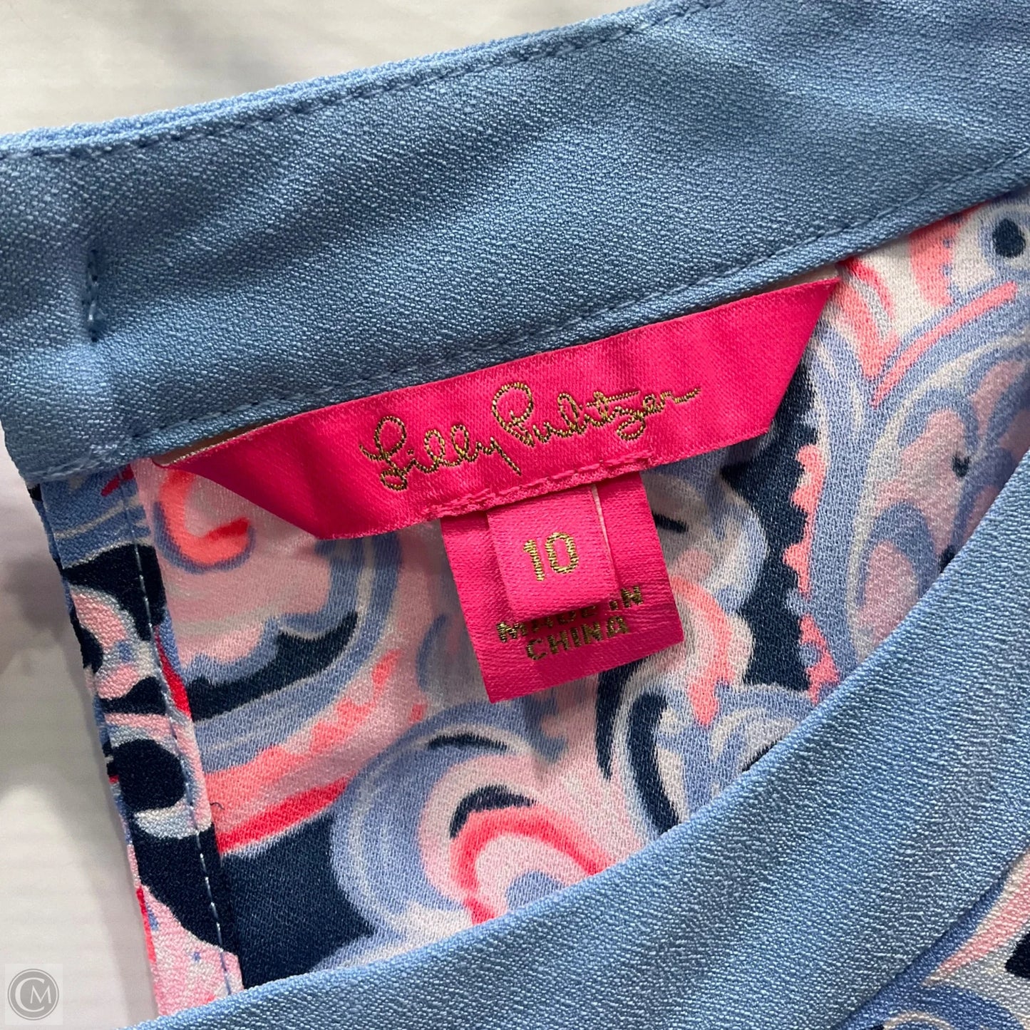 Dress Designer By Lilly Pulitzer In Blue & Pink, Size: 10