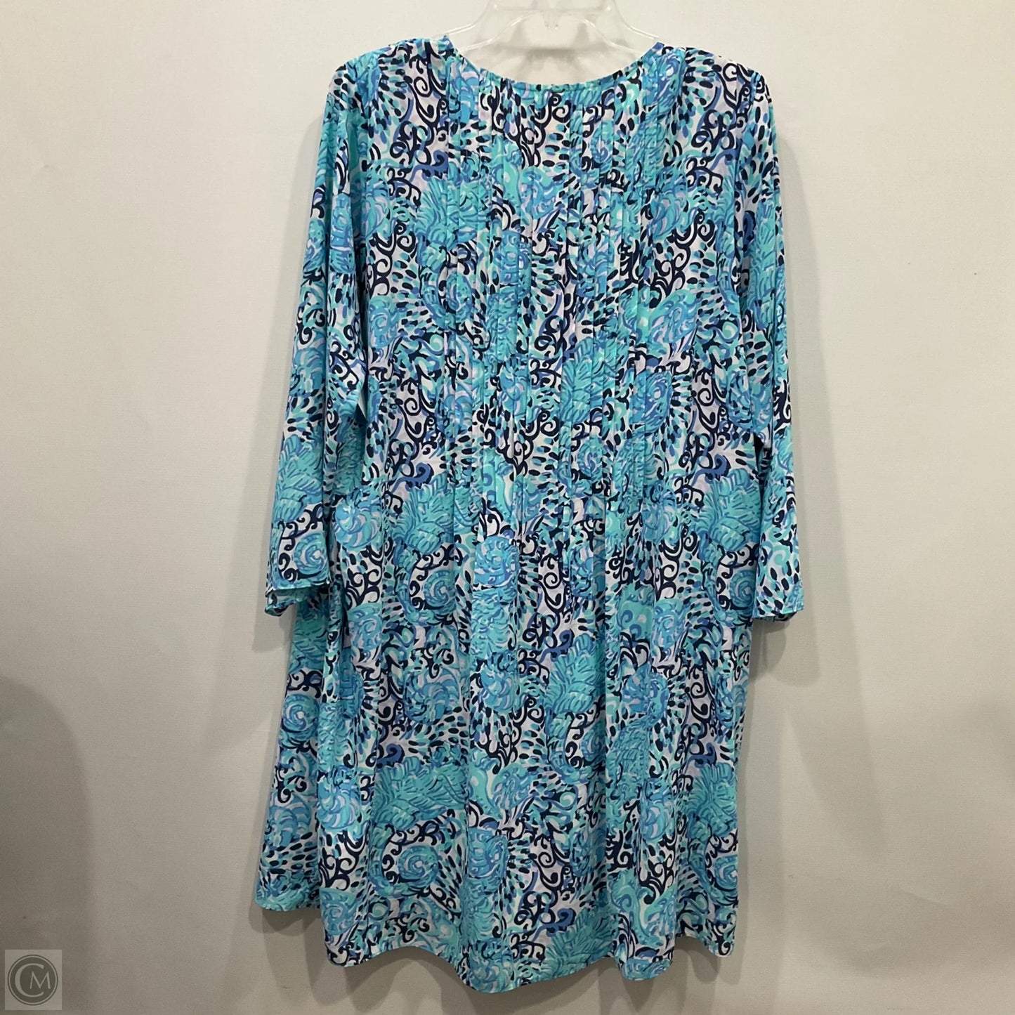 Dress Designer By Lilly Pulitzer In Blue & White, Size: Xl