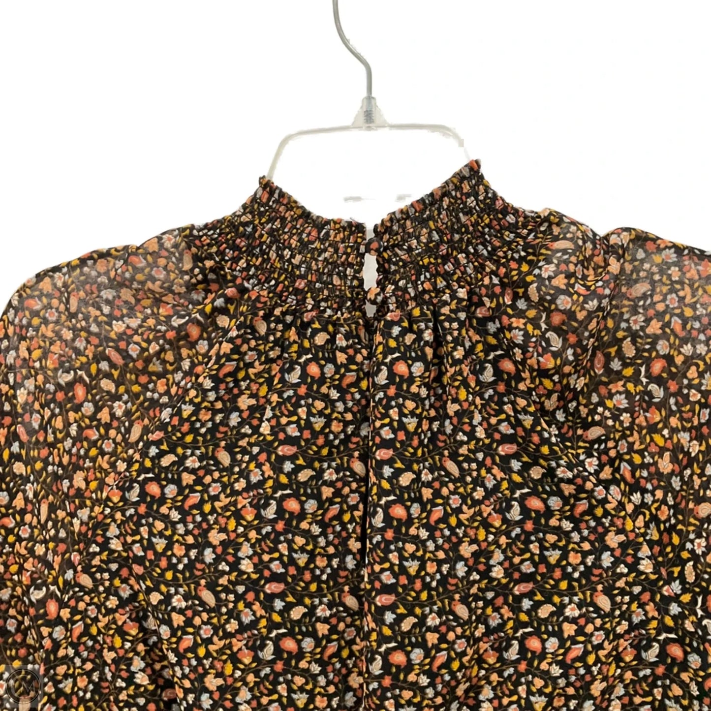 Dress Casual Midi By Madewell In Black & Orange, Size: S