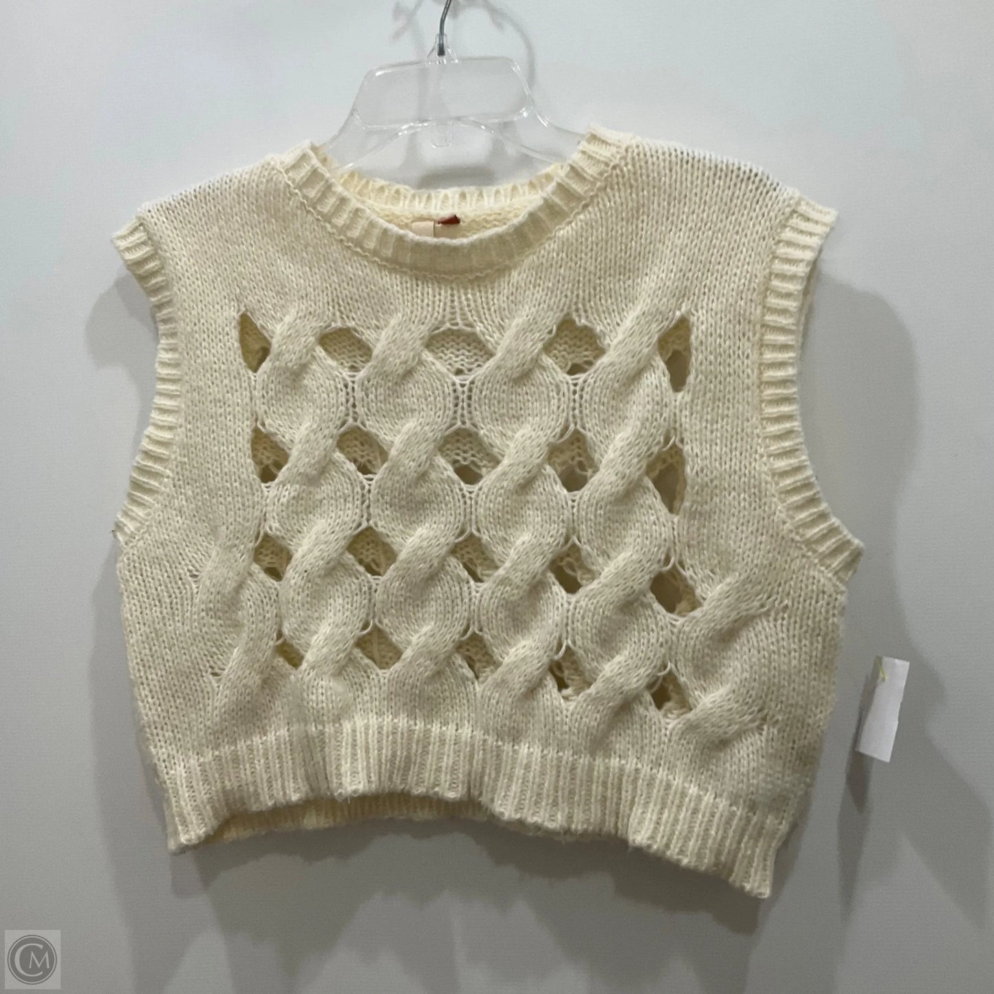 Vest Sweater By Pilcro In Cream, Size: Osfm