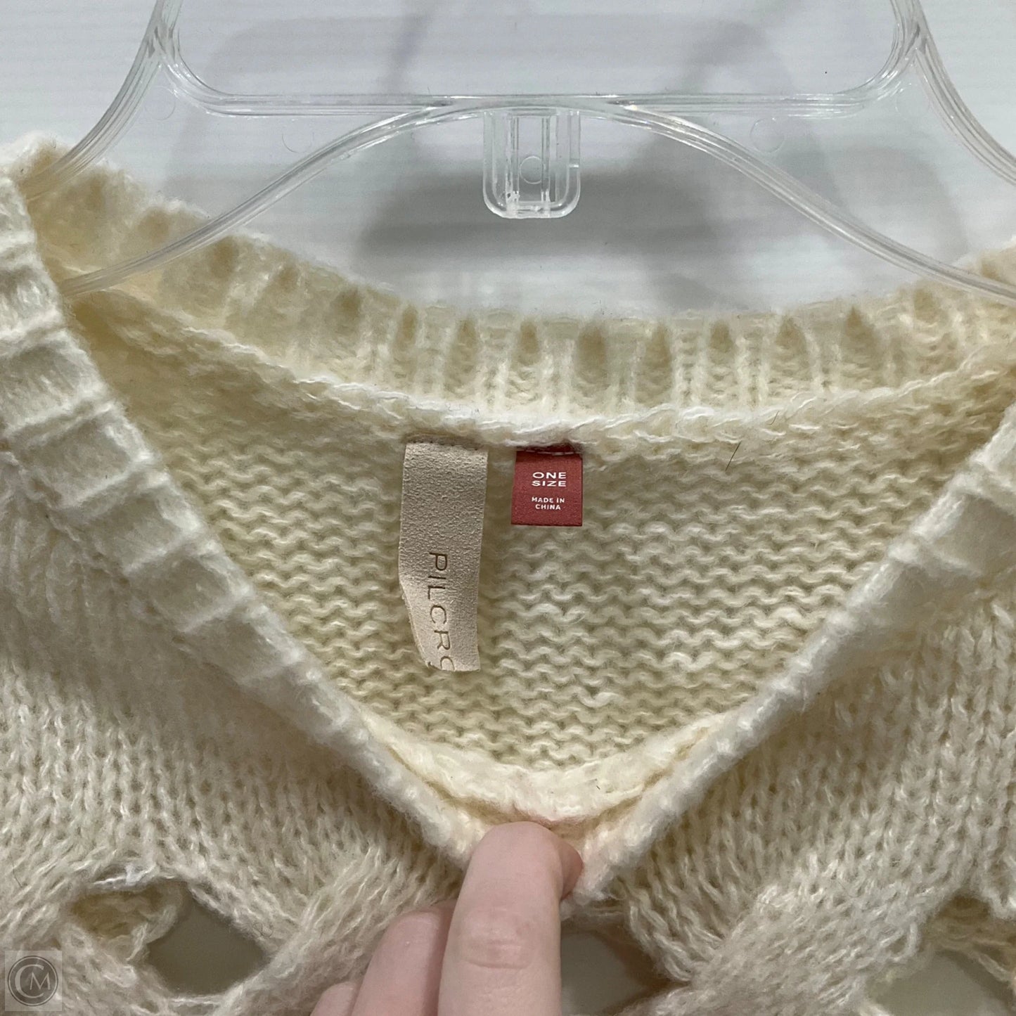 Vest Sweater By Pilcro In Cream, Size: Osfm