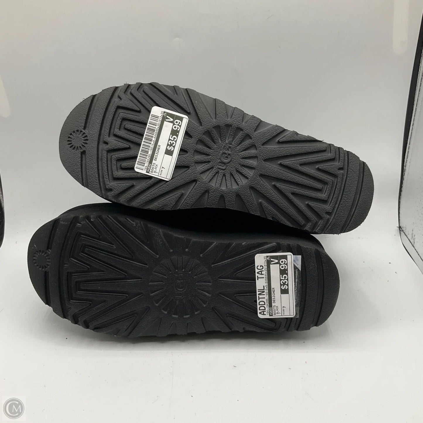 Boots Designer By Ugg In Black, Size: 7