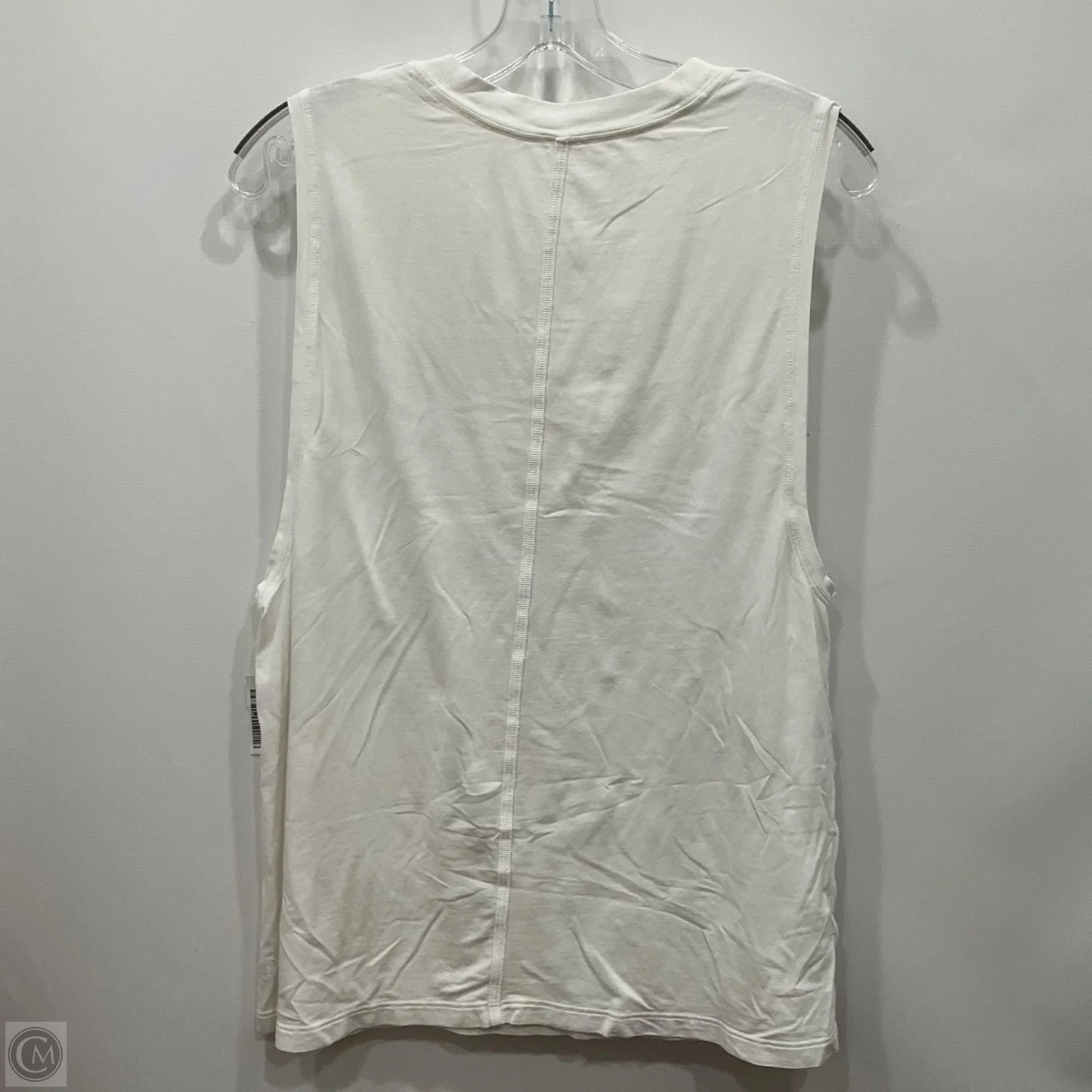 Athletic Tank Top By Lululemon In White, Size: 8
