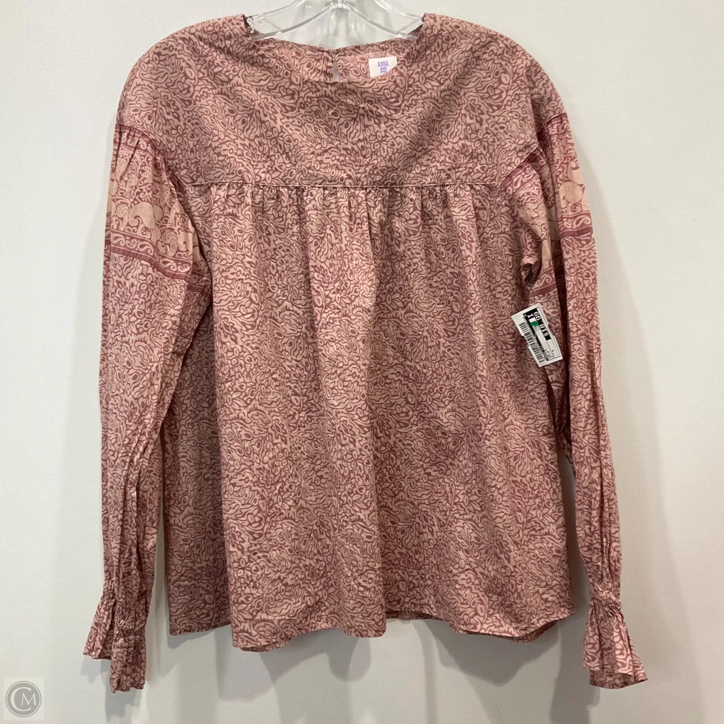Top Long Sleeve By Anna Sui In Mauve, Size: S