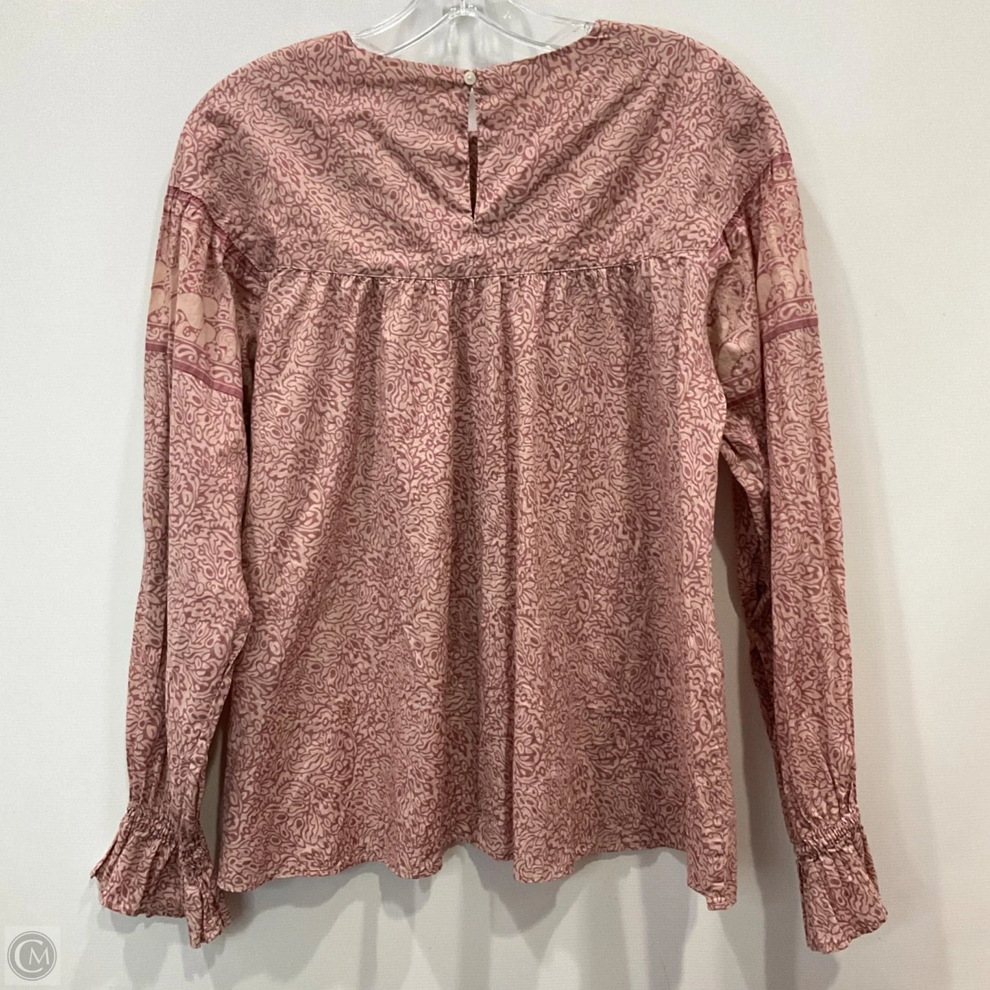 Top Long Sleeve By Anna Sui In Mauve, Size: S