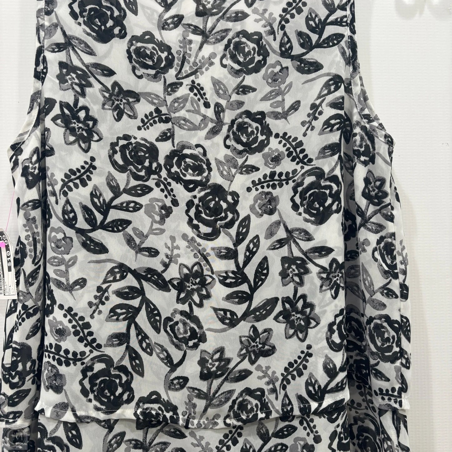 Top Long Sleeve By Frenchi In Black, Size: L