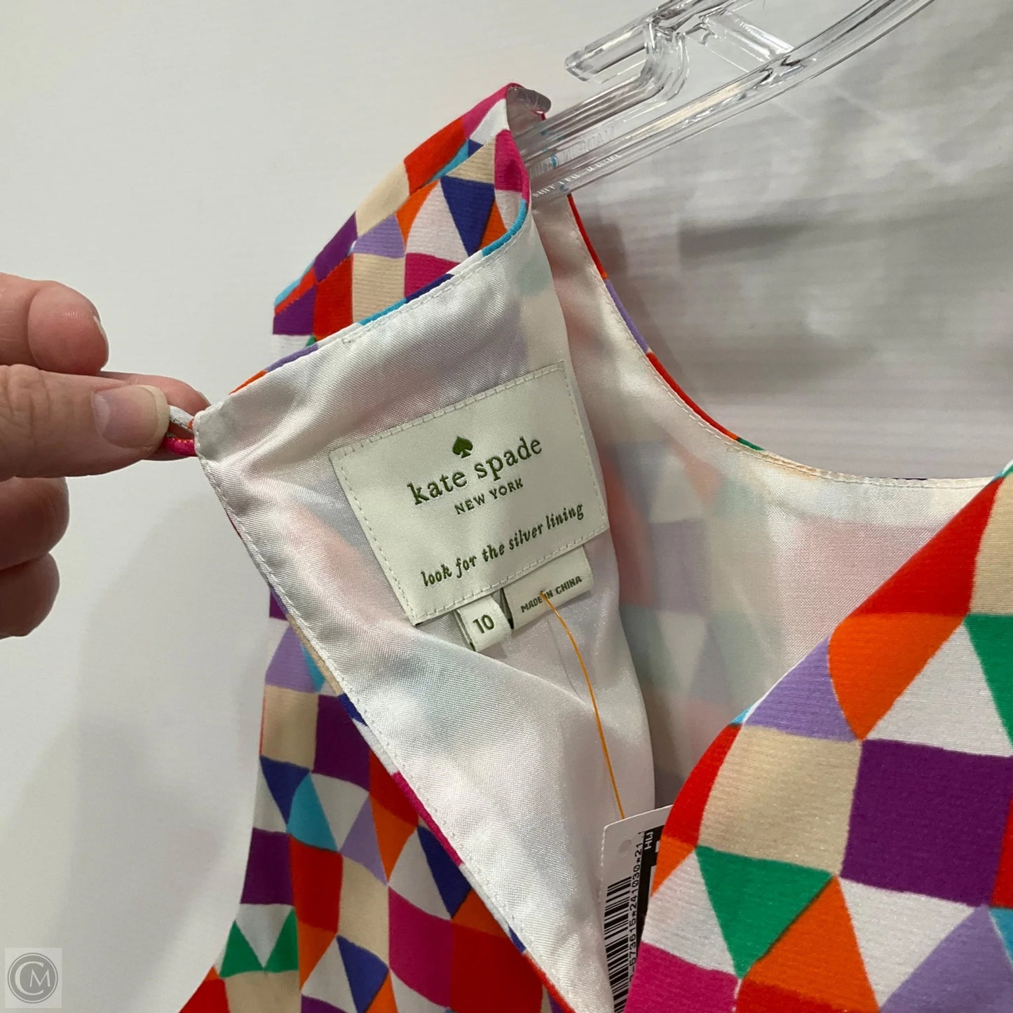 Dress Work By Kate Spade In Geometric Pattern, Size: 10
