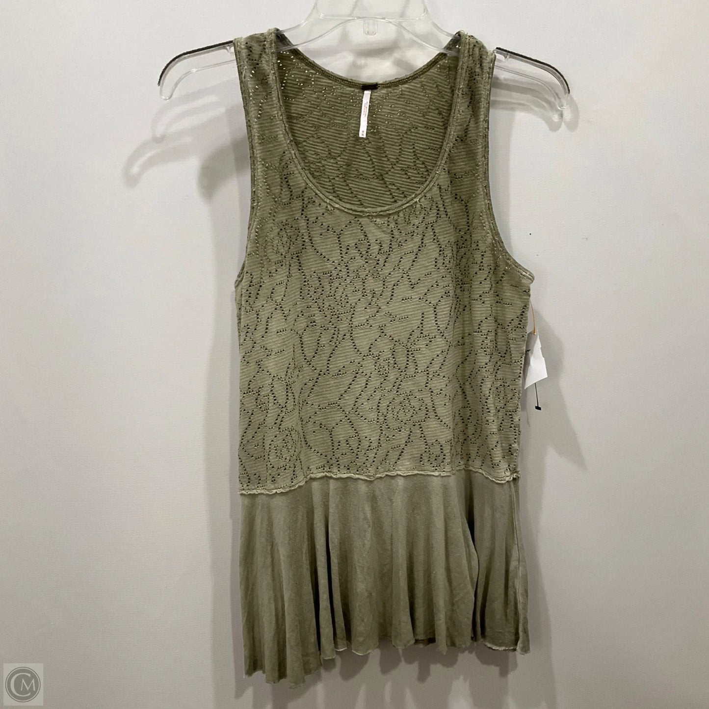 Top Sleeveless By Free People In Green, Size: M