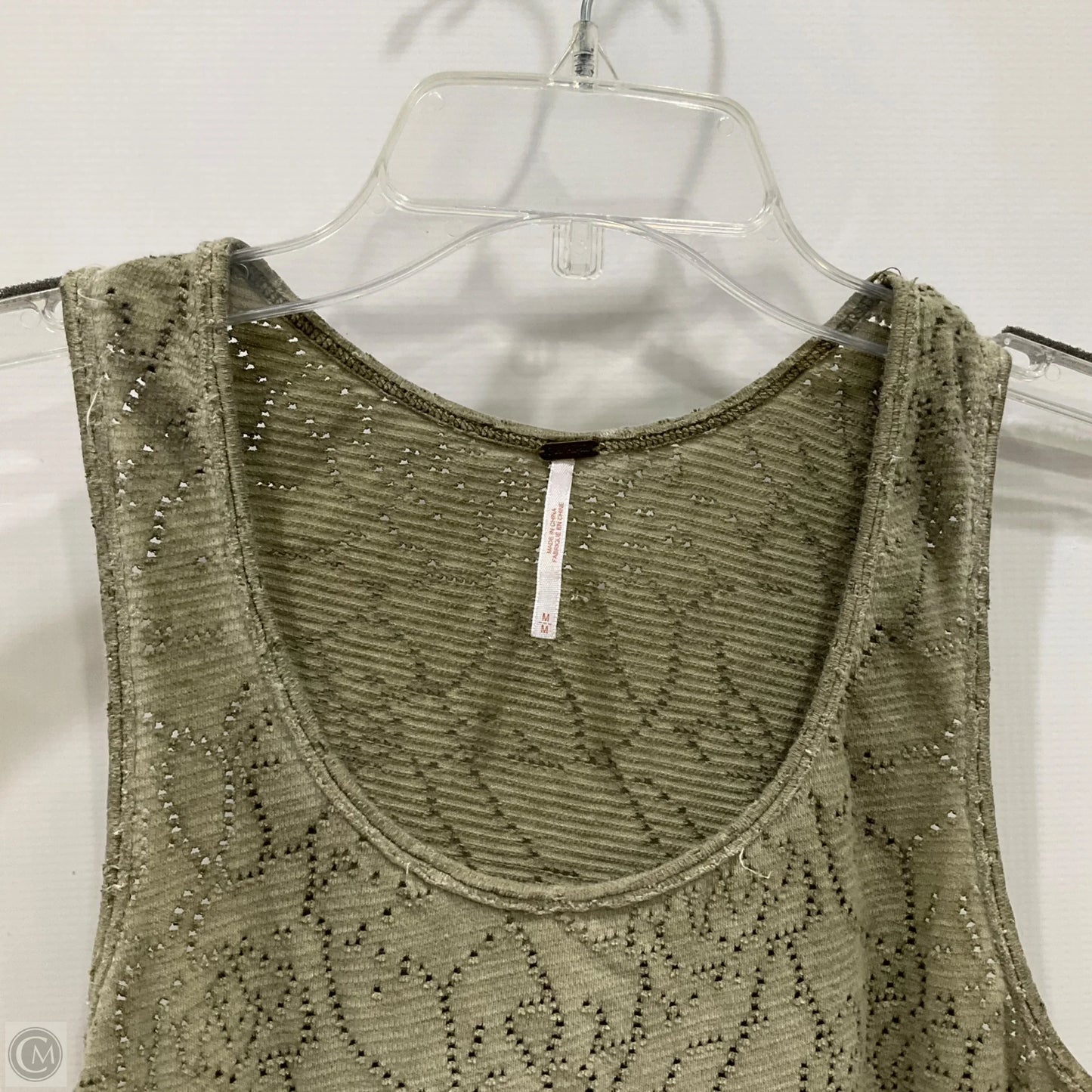 Top Sleeveless By Free People In Green, Size: M
