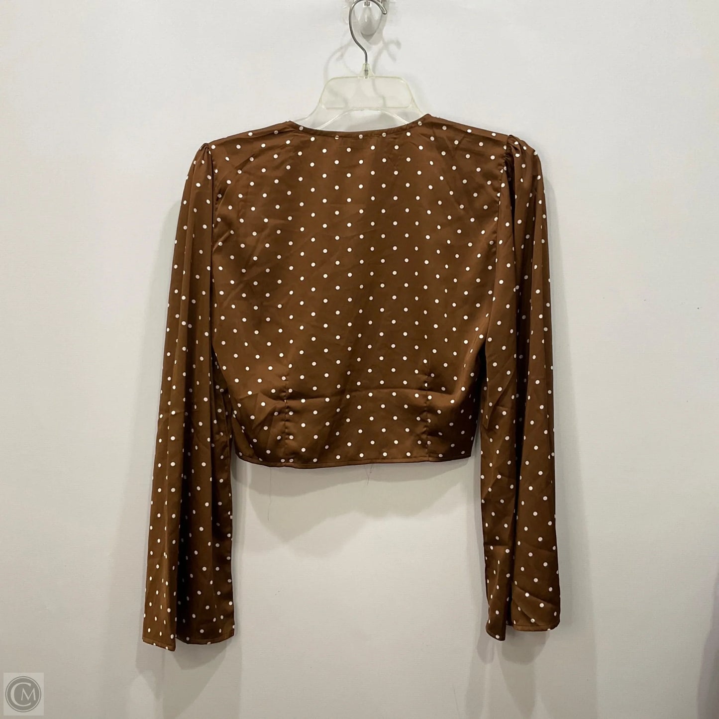 Top Long Sleeve By The Native One In Brown, Size: M