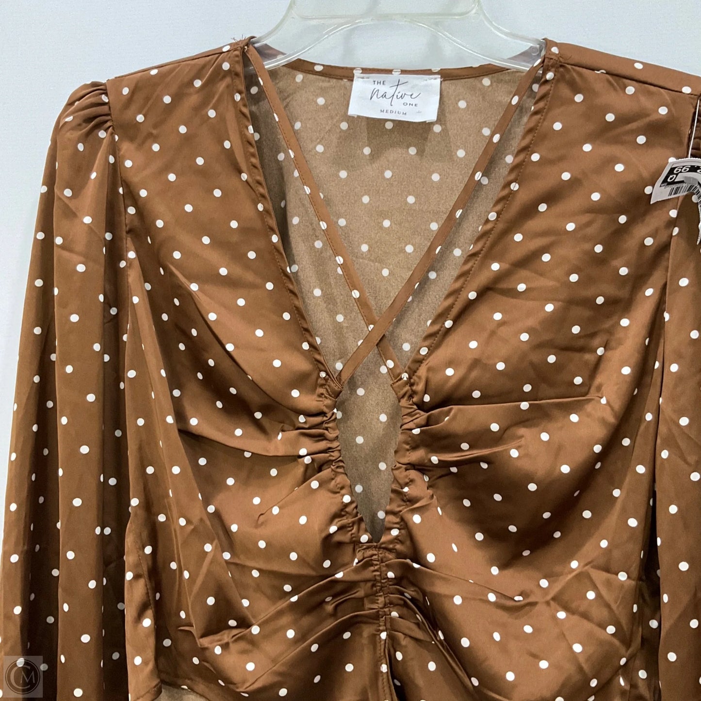 Top Long Sleeve By The Native One In Brown, Size: M