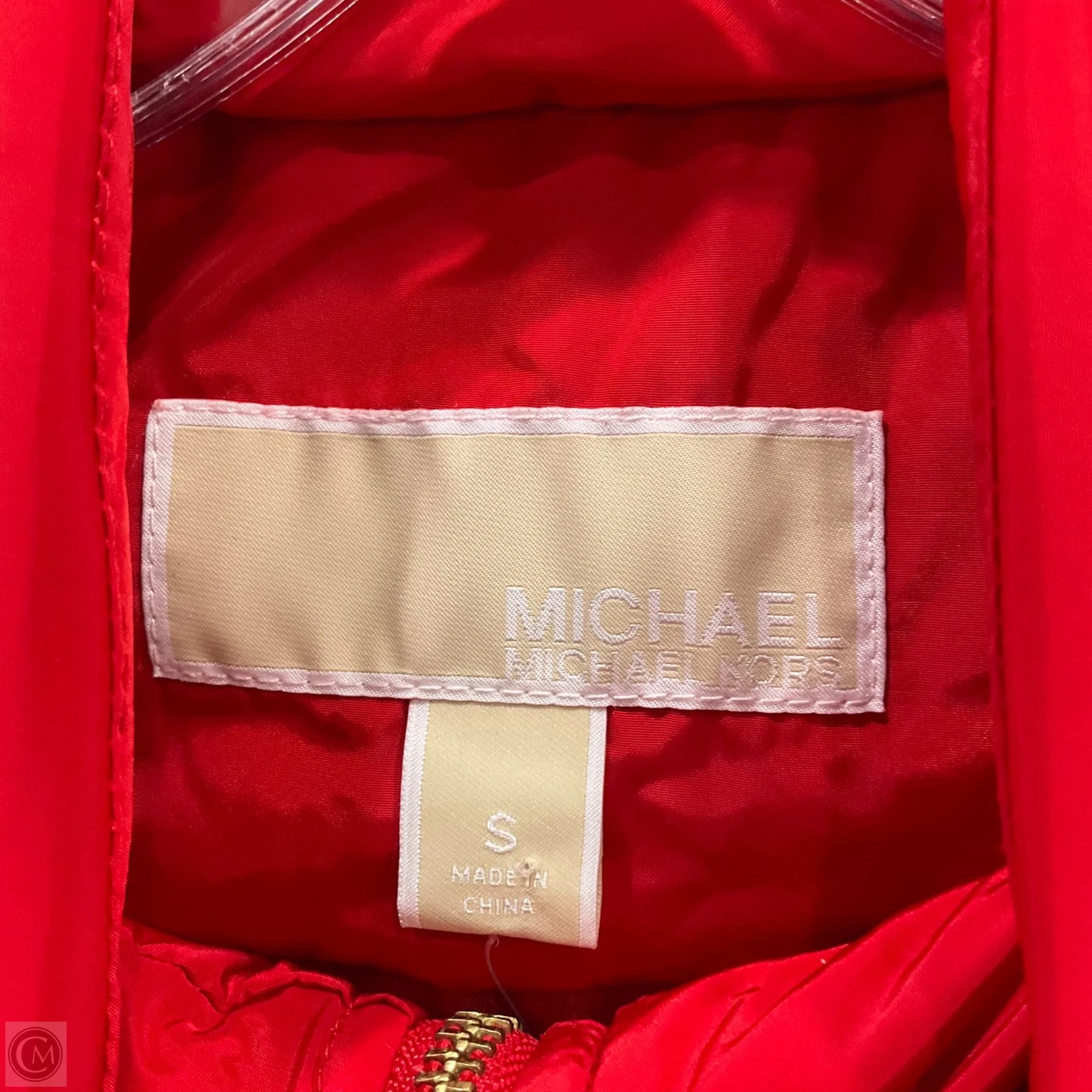 Vest Designer By Michael Kors In Red, Size: S