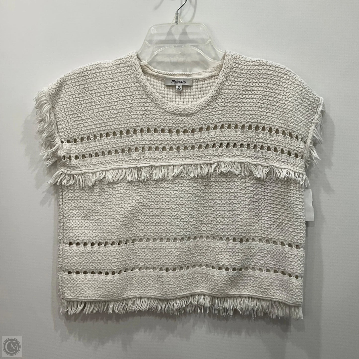 Vest Sweater By Madewell In White, Size: Xs