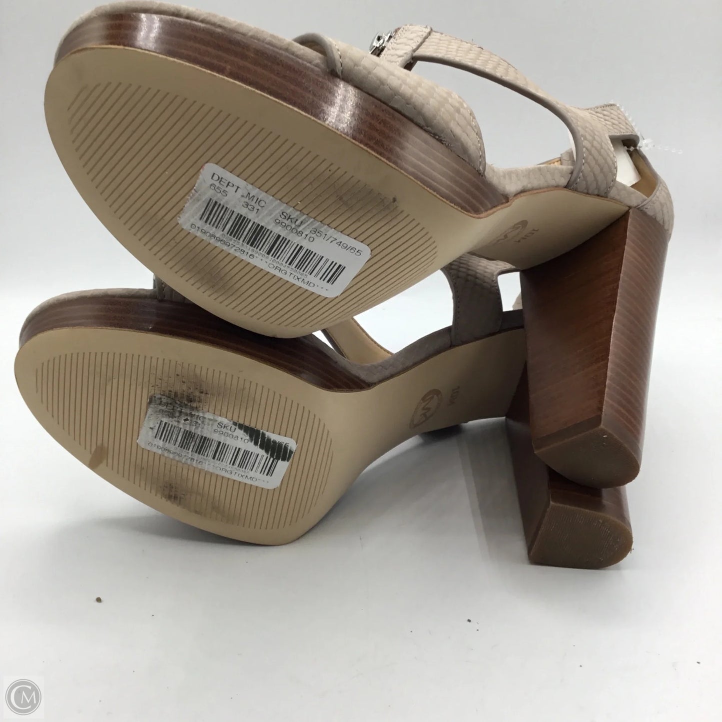 Sandals Designer By Michael Kors In Taupe, Size: 10