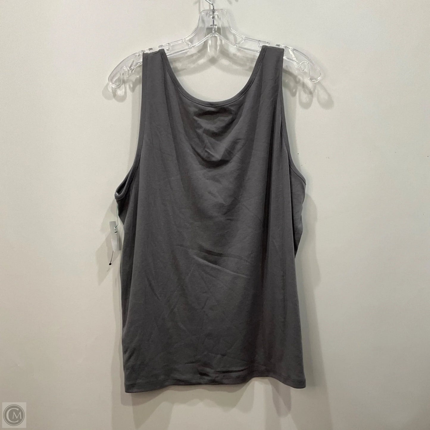 Top Sleeveless By Clothes Mentor In Grey, Size: 3x