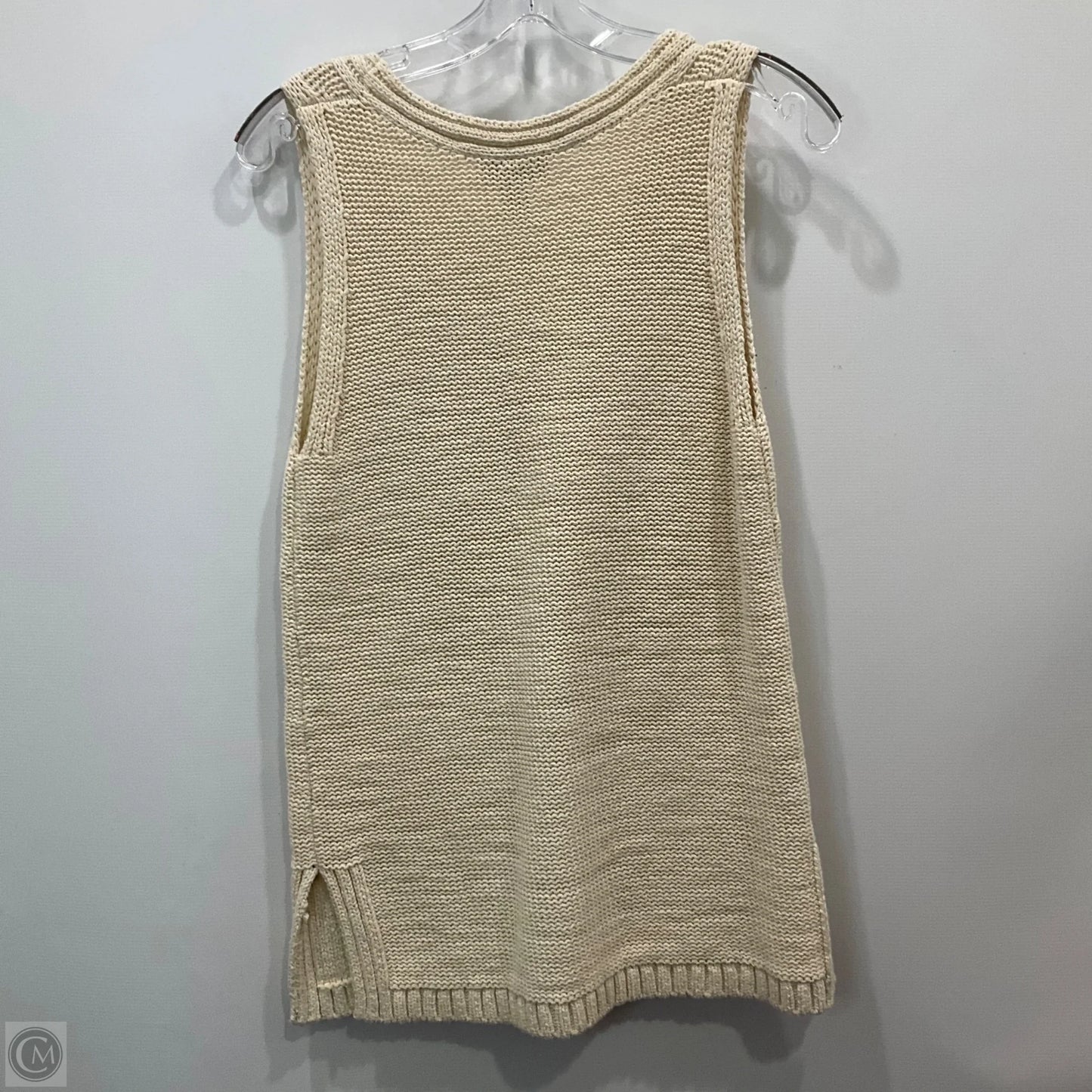 Vest Sweater By Loft In Cream, Size: S