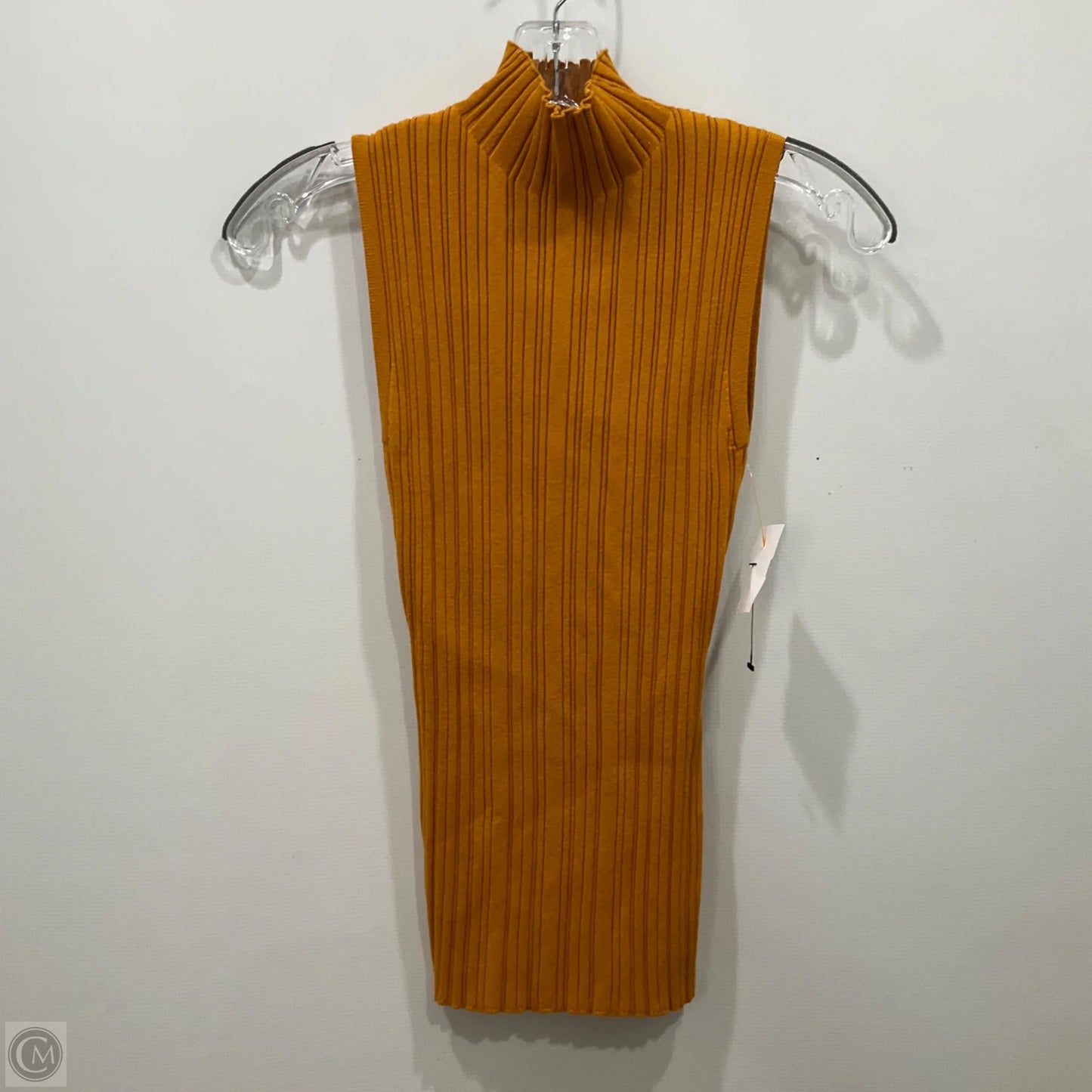 Top Sleeveless By Open Edit In Yellow, Size: Xs