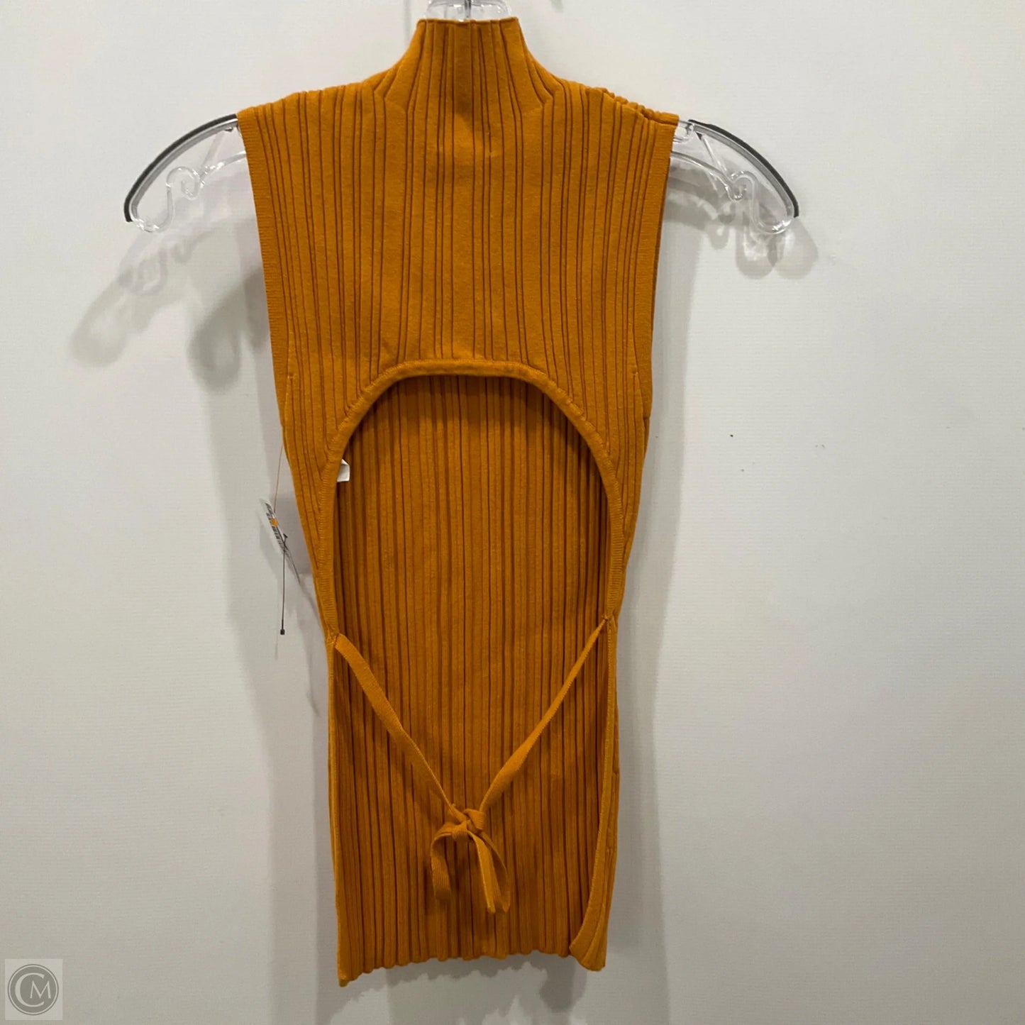 Top Sleeveless By Open Edit In Yellow, Size: Xs