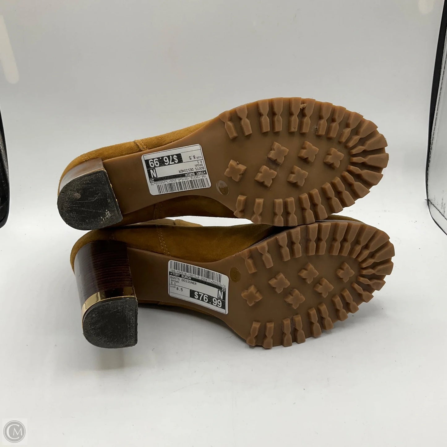 Boots Designer By Tory Burch In Brown, Size: 8.5