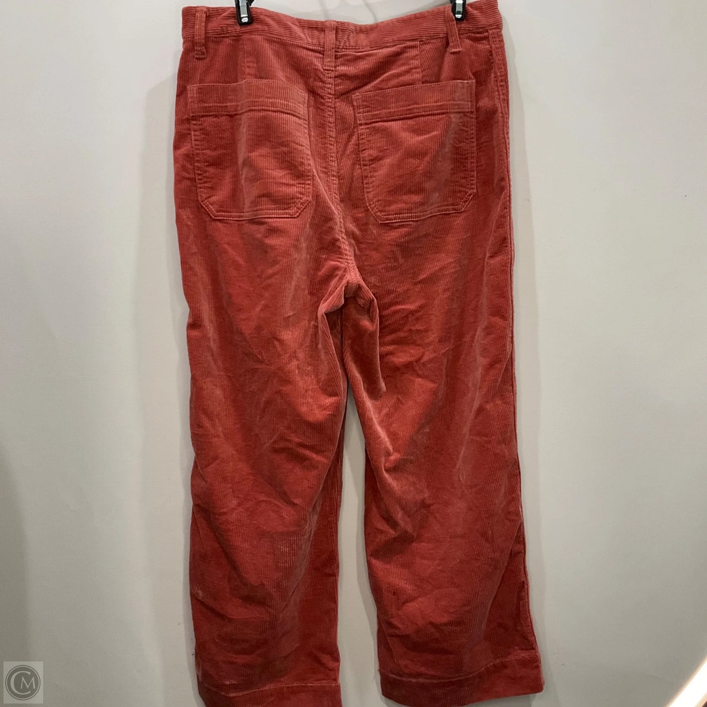 Pants Corduroy By Madewell In Red, Size: 8