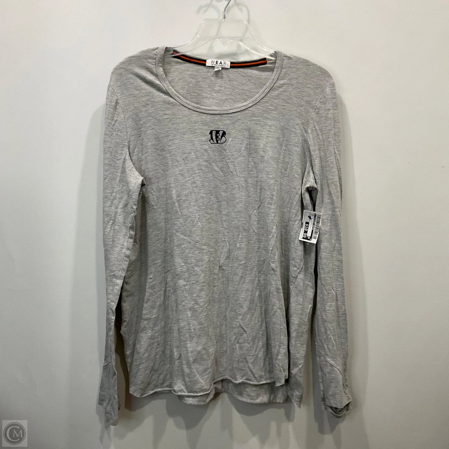 Top Long Sleeve By WEAR In Grey, Size: L