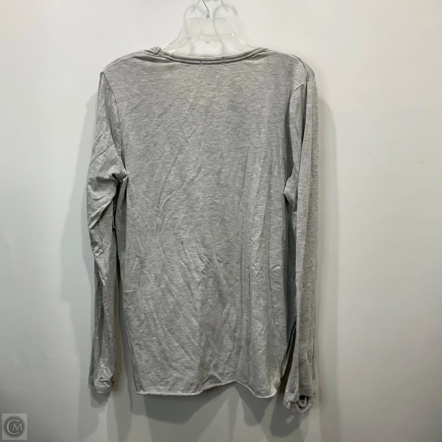 Top Long Sleeve By WEAR In Grey, Size: L