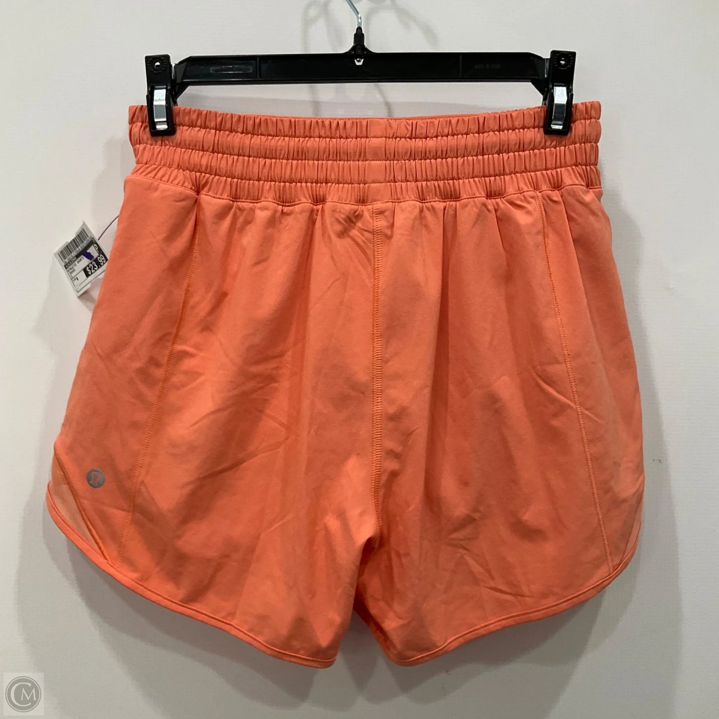 Athletic Shorts By Lululemon In Orange, Size: 6