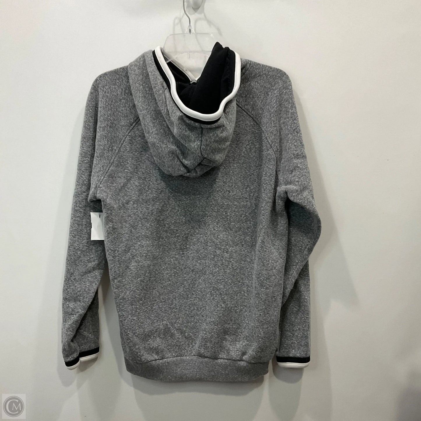 Sweatshirt Hoodie By Champion In Grey, Size: L