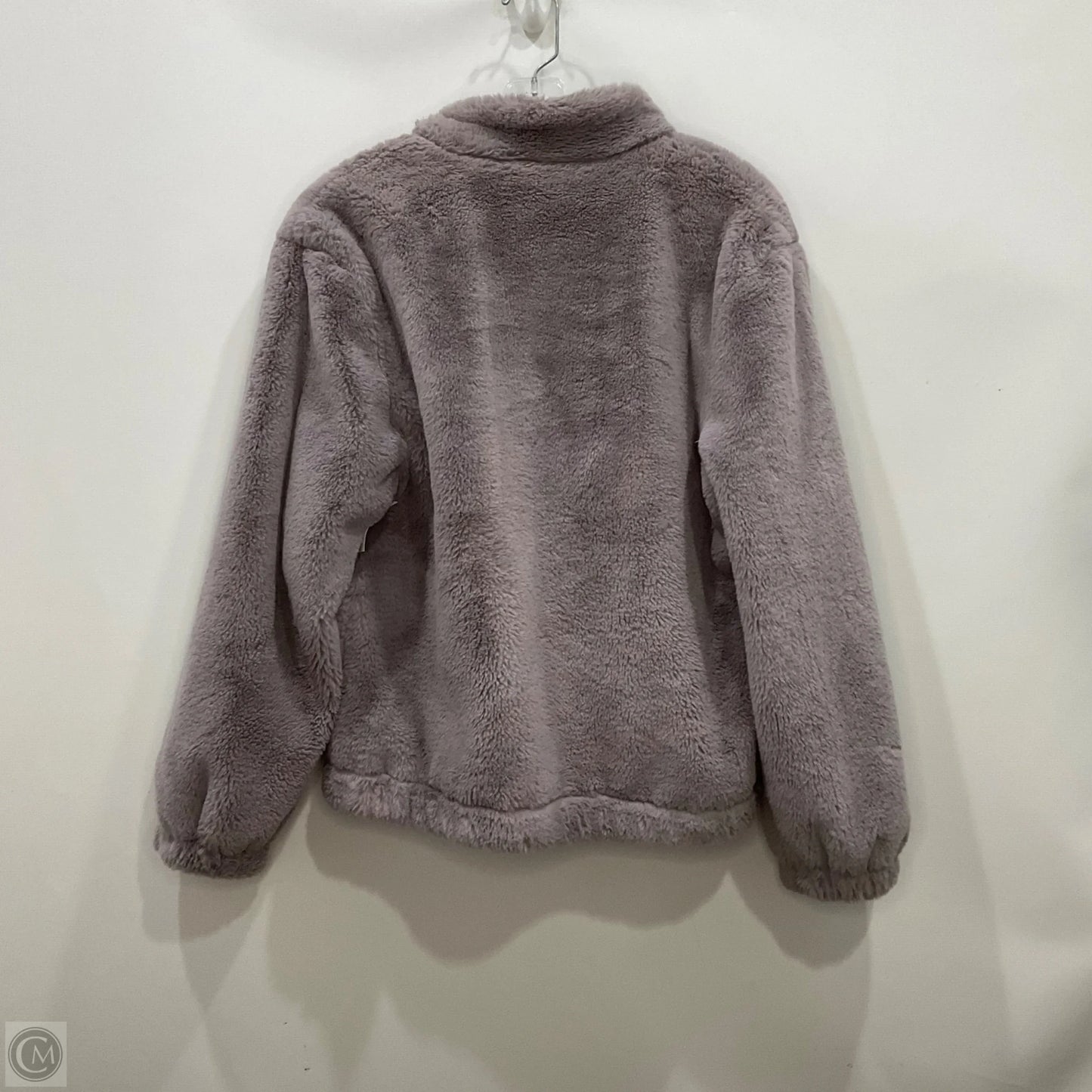 Jacket Faux Fur & Sherpa By Cynthia Rowley In Grey, Size: M