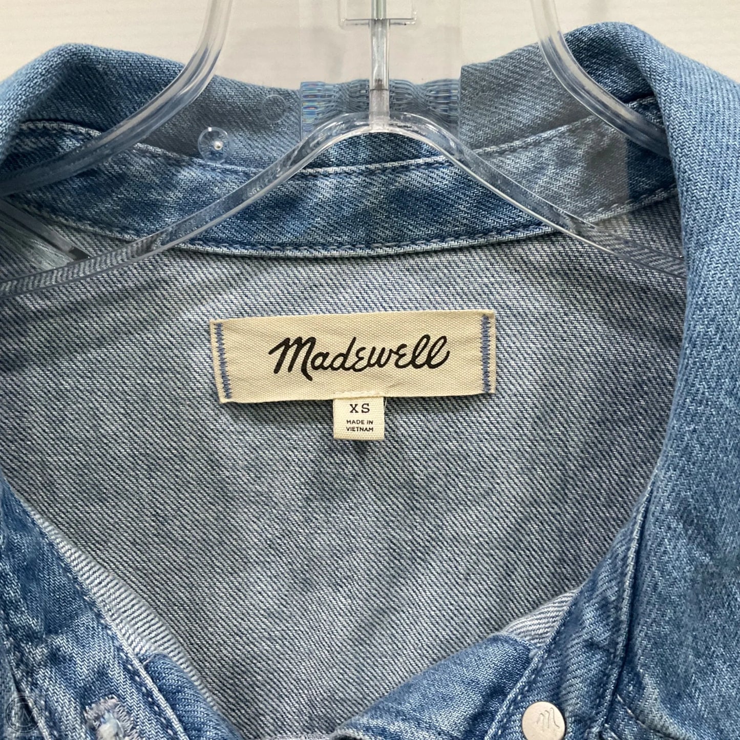 Jacket Denim By Madewell In Blue Denim, Size: Xs