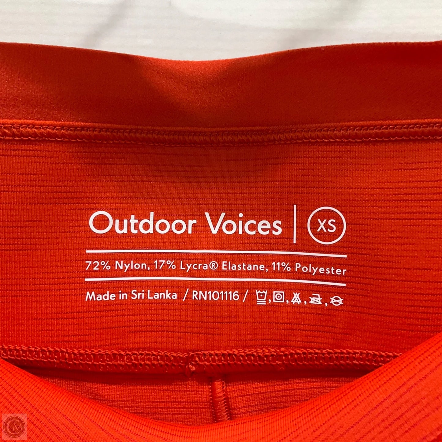Athletic Leggings By Outdoor Voices In Orange, Size: Xs