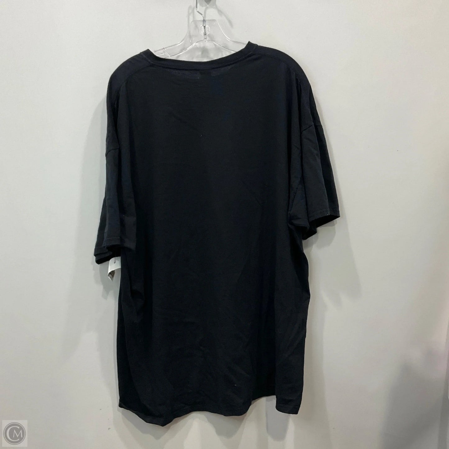 Top Short Sleeve By Fruit Of The Loom In Black & Orange, Size: 3x