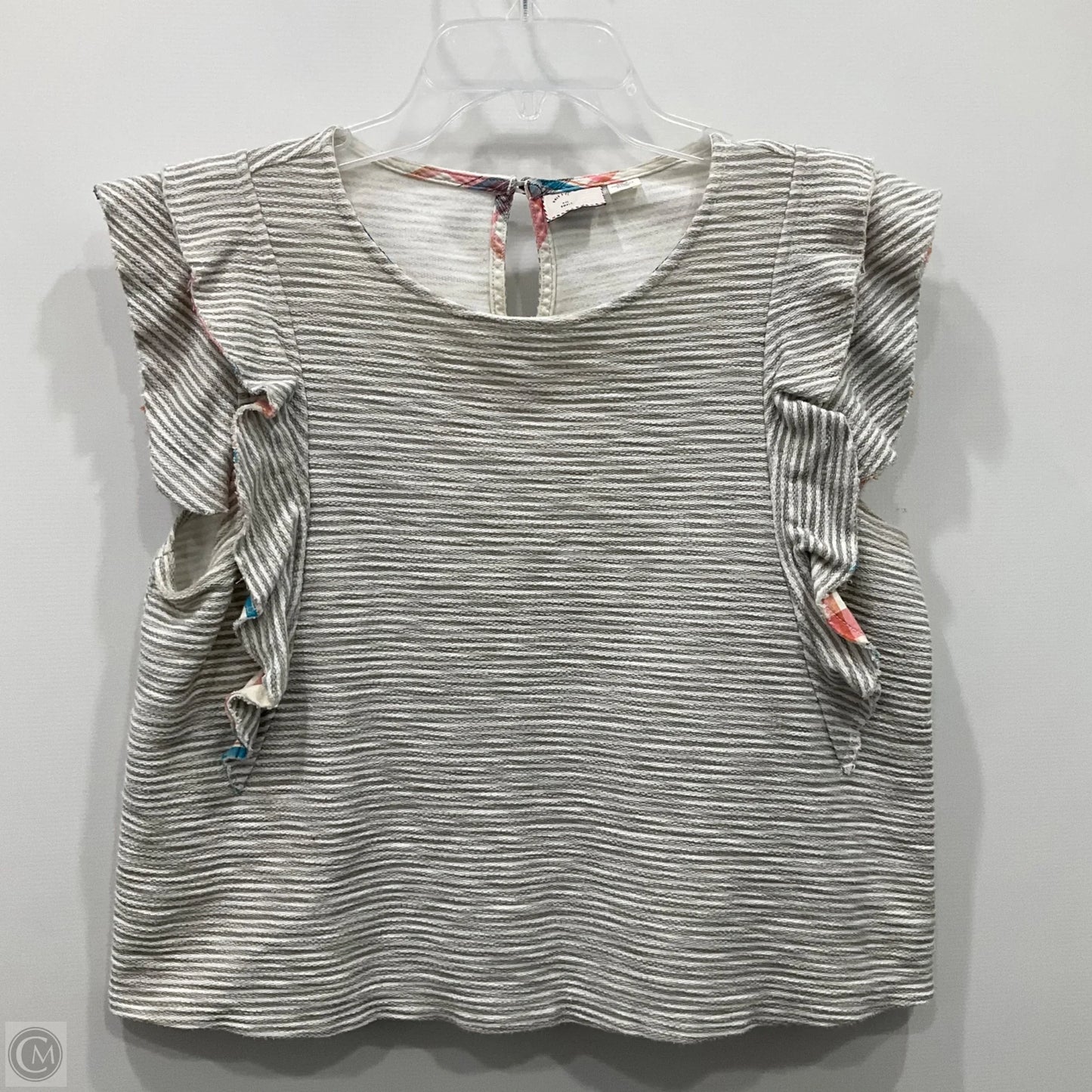 Top Sleeveless By Postmark In Striped Pattern, Size: S
