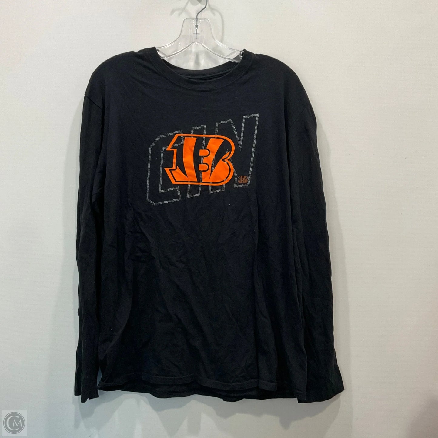 Top Long Sleeve By Nfl In Black, Size: L