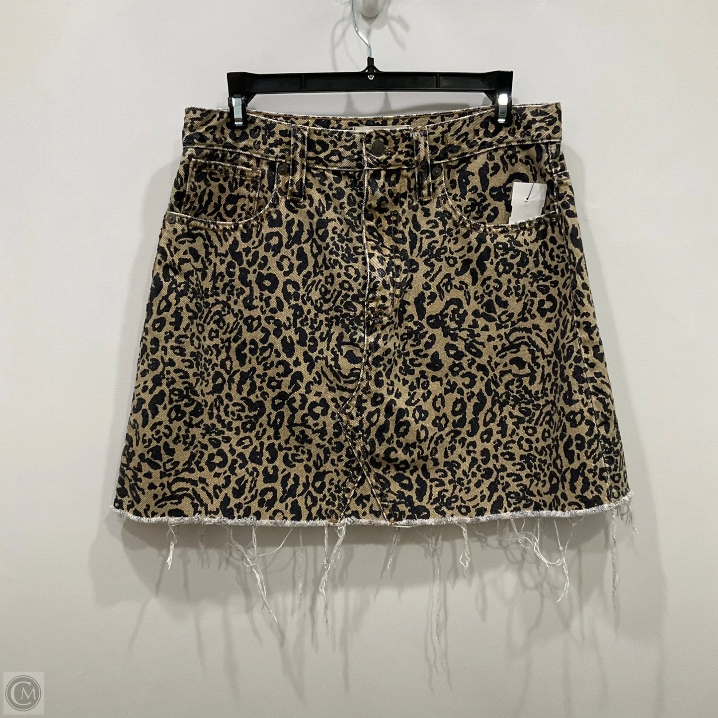 Skirt Mini & Short By Madewell In Animal Print, Size: 6