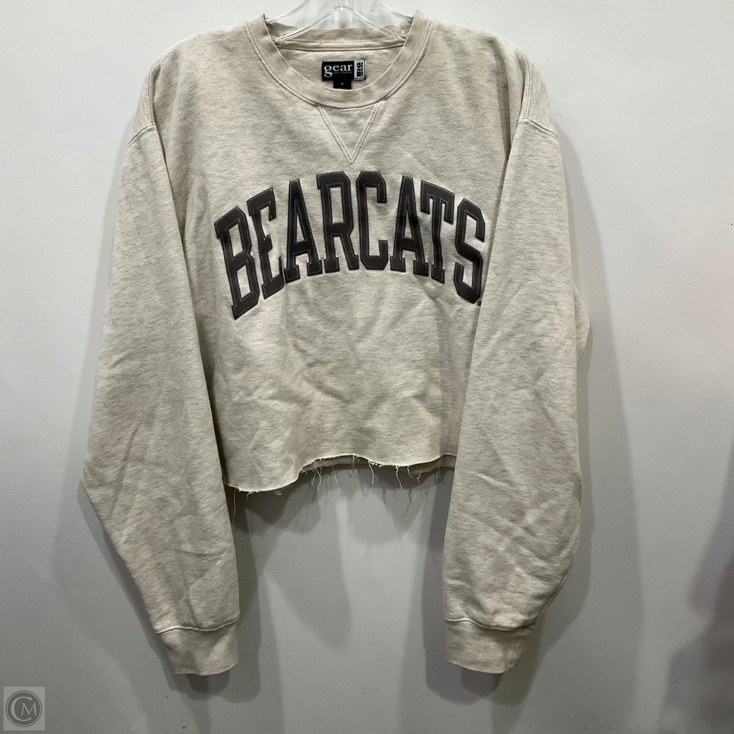 Sweatshirt Crewneck By Clothes Mentor In Grey, Size: M