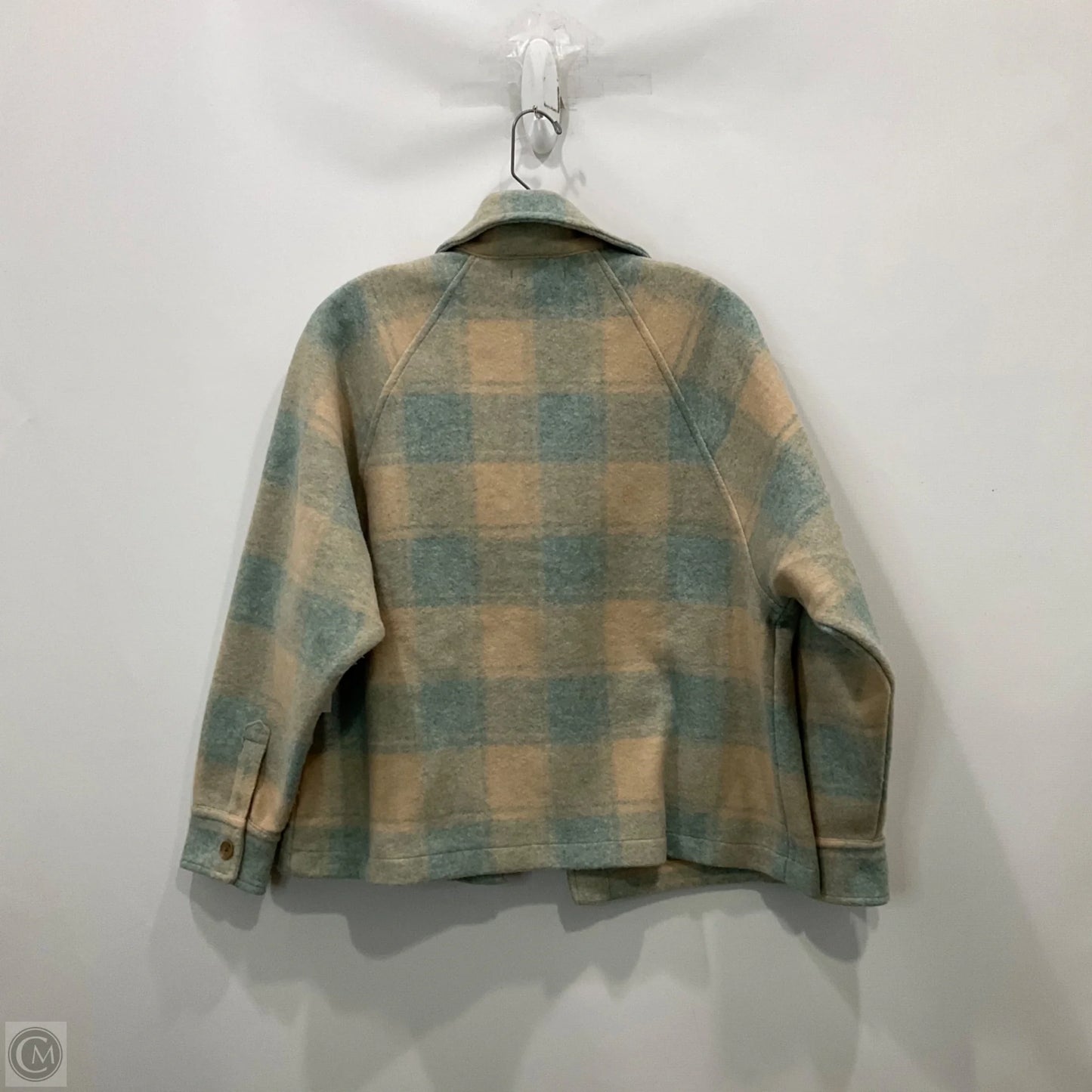 Jacket Fleece By Madewell In Plaid Pattern, Size: Xs
