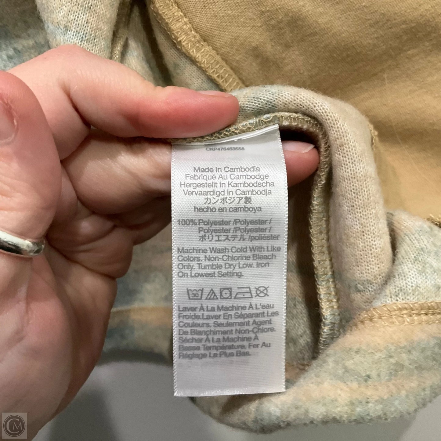 Jacket Fleece By Madewell In Plaid Pattern, Size: Xs