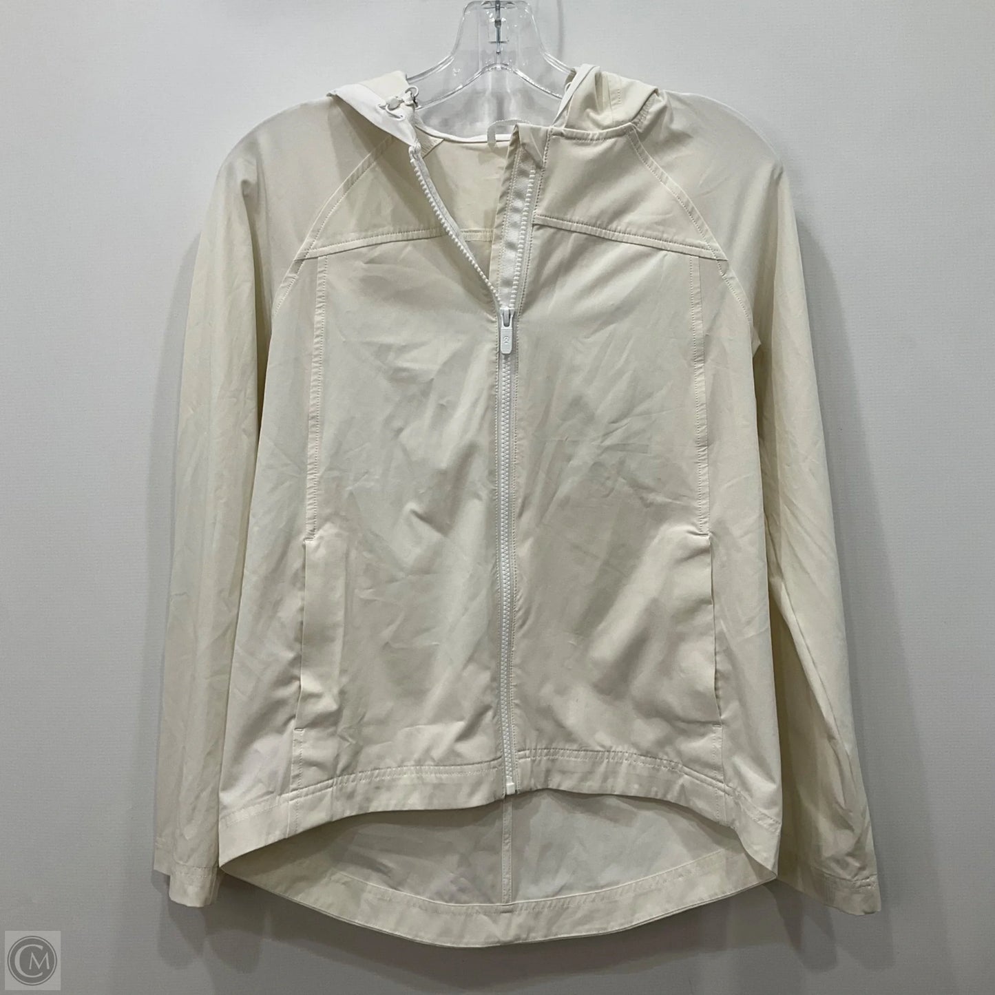 Athletic Jacket By Lululemon In Beige, Size: 4