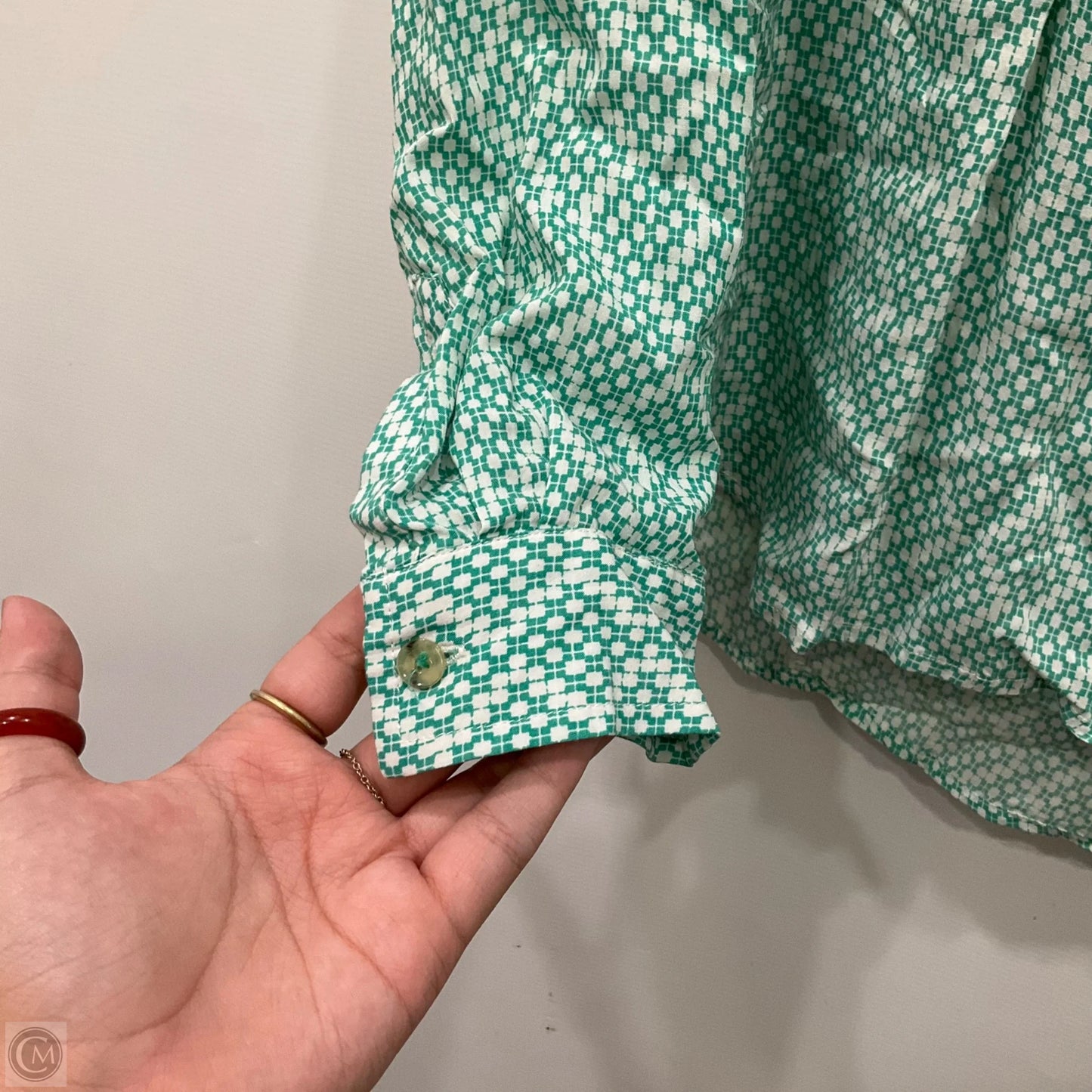Top Long Sleeve By Maeve In Green, Size: Xs