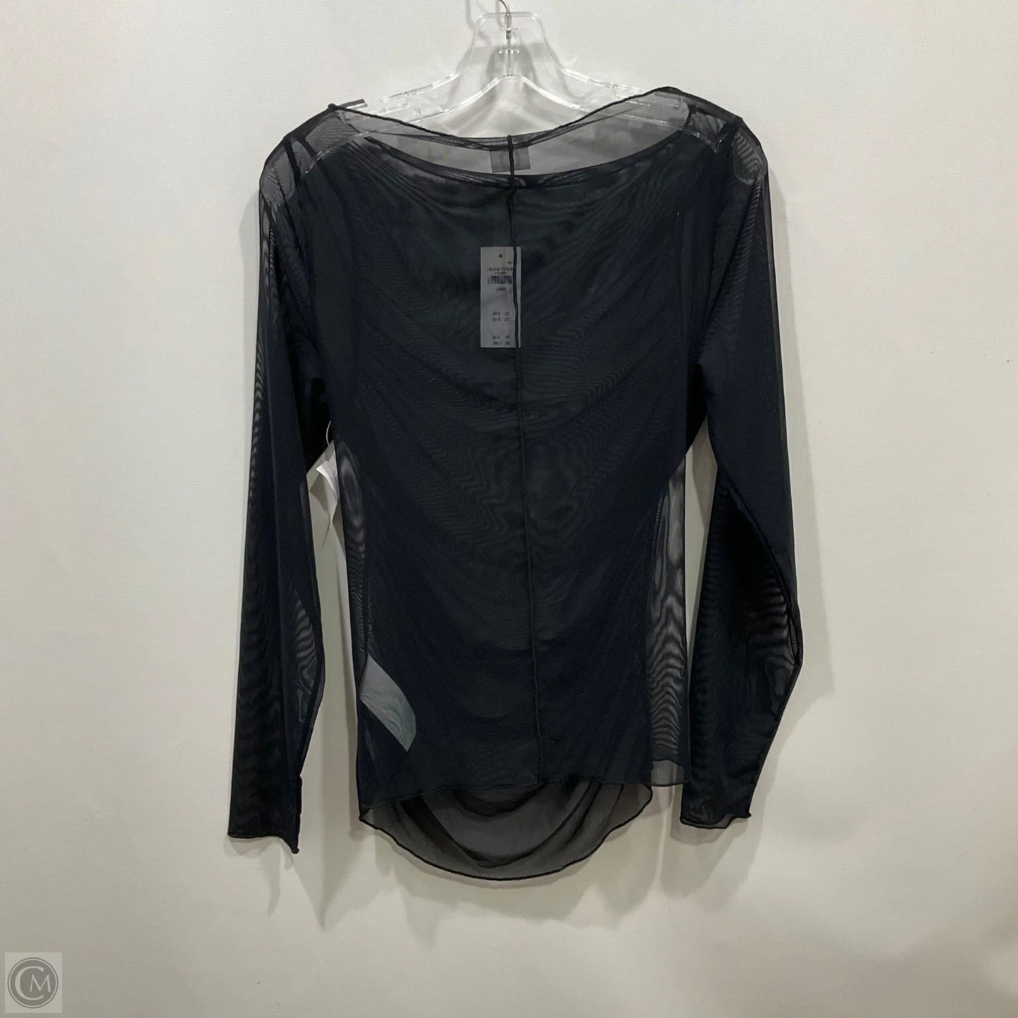 Top Long Sleeve By Abercrombie And Fitch In Black, Size: L
