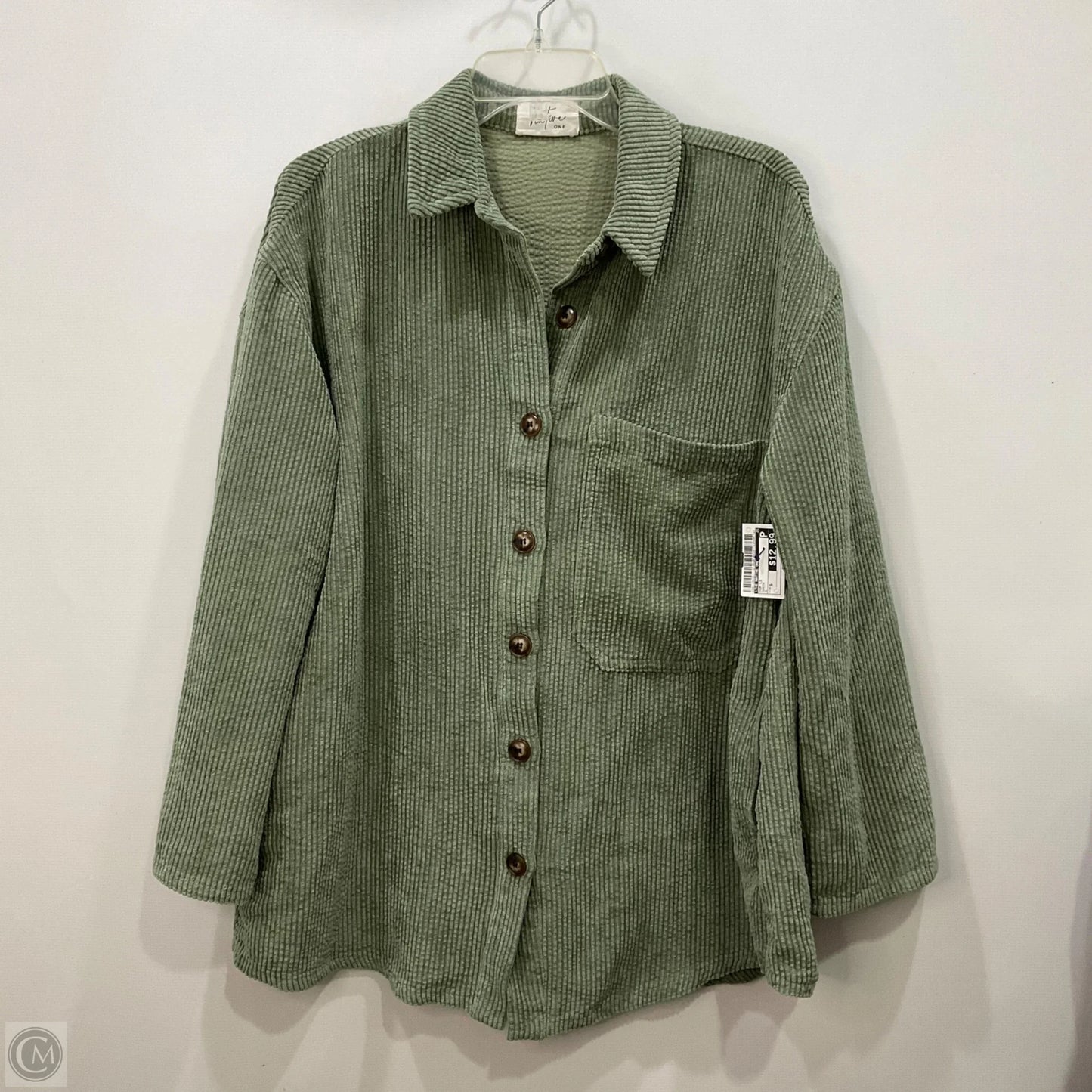 Top Long Sleeve By The Native One In Green, Size: S