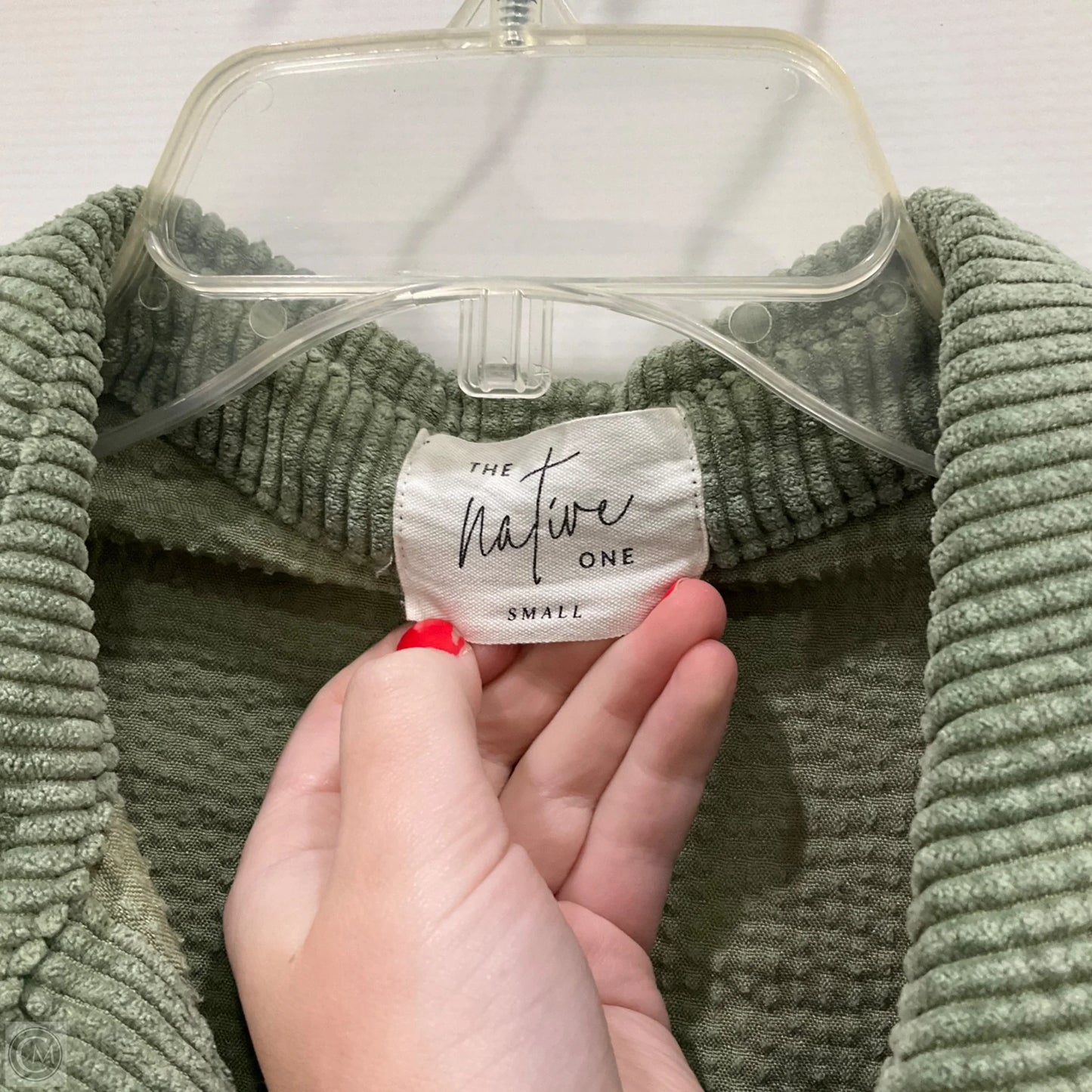 Top Long Sleeve By The Native One In Green, Size: S