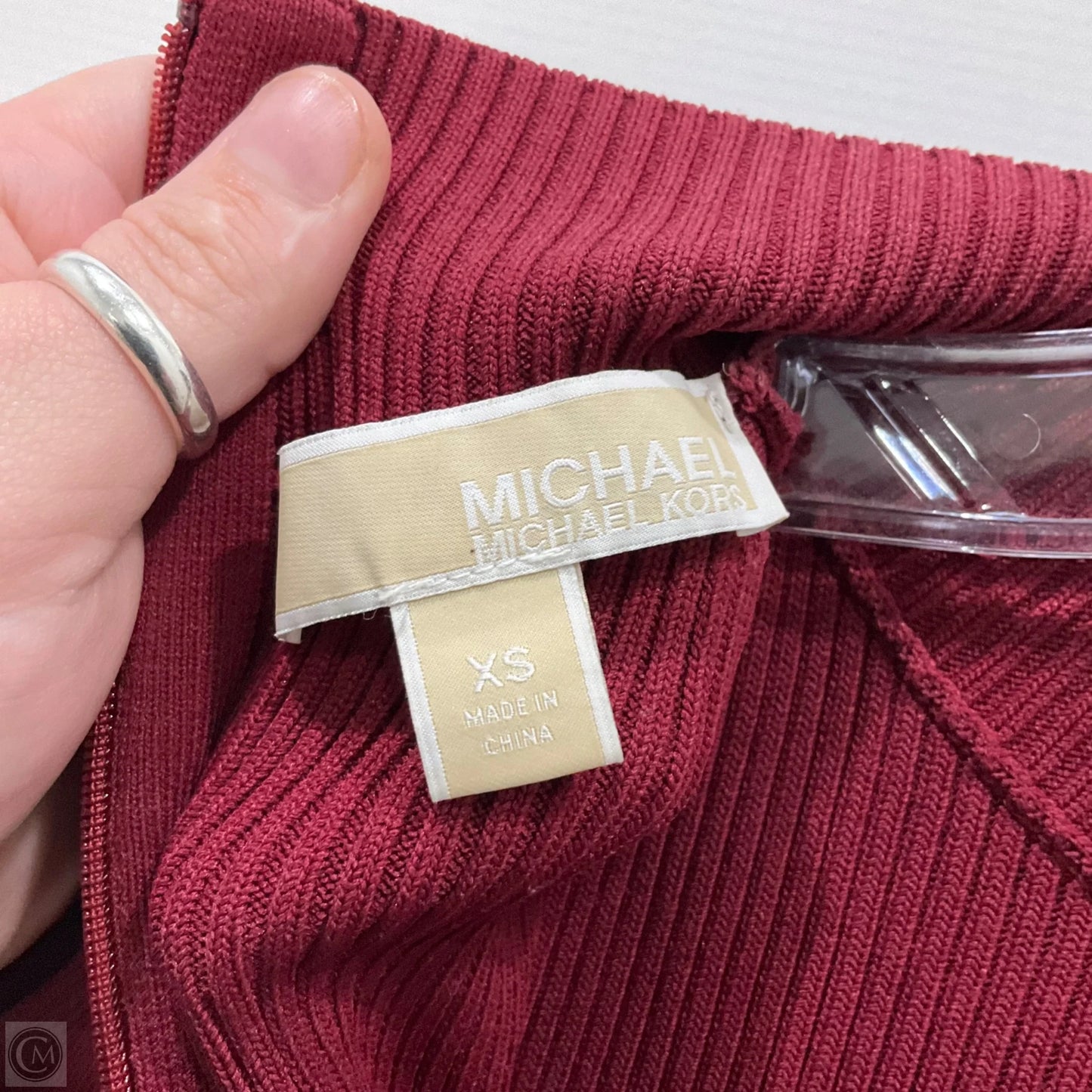 Dress Casual Midi By Michael By Michael Kors In Red, Size: Xs