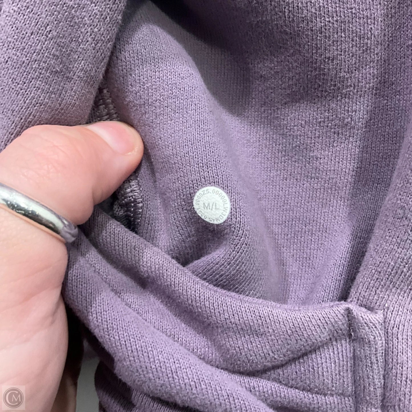 Athletic Sweatshirt Hoodie By Lululemon In Purple, Size: L