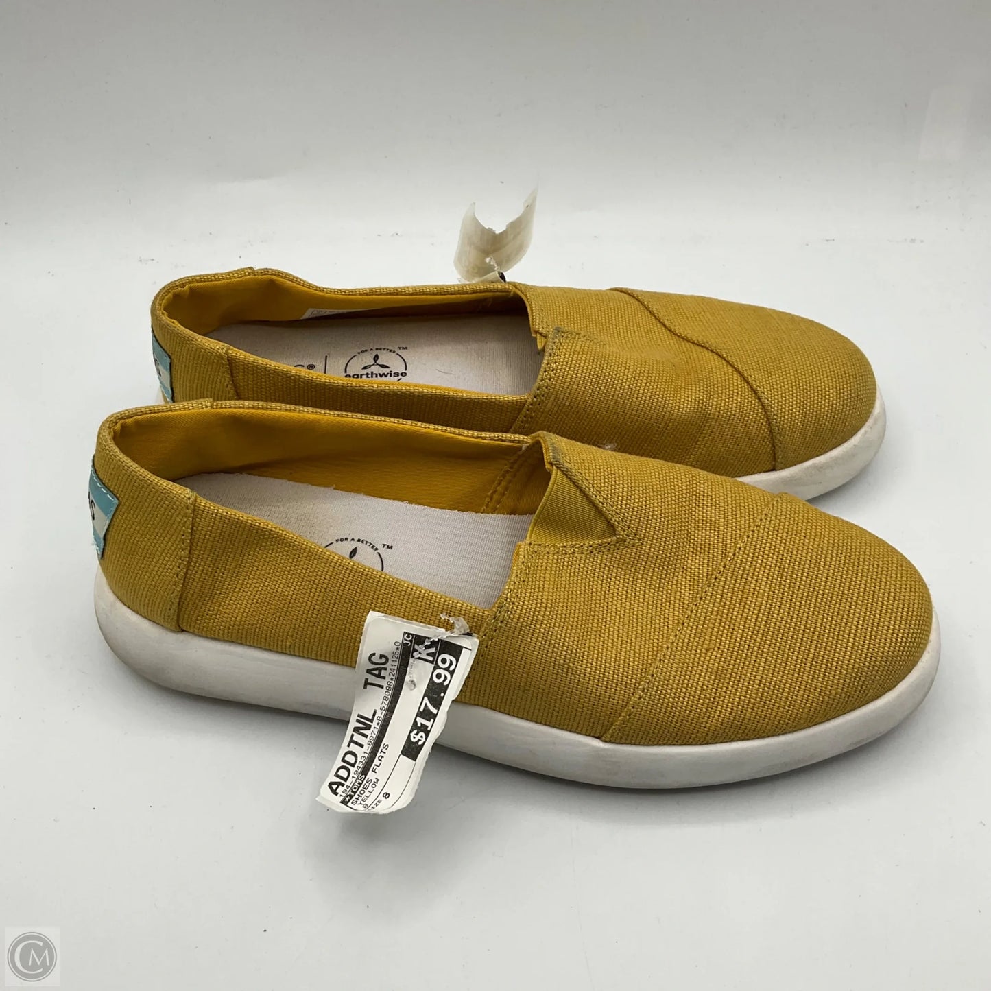Shoes Flats By Toms In Yellow, Size: 8